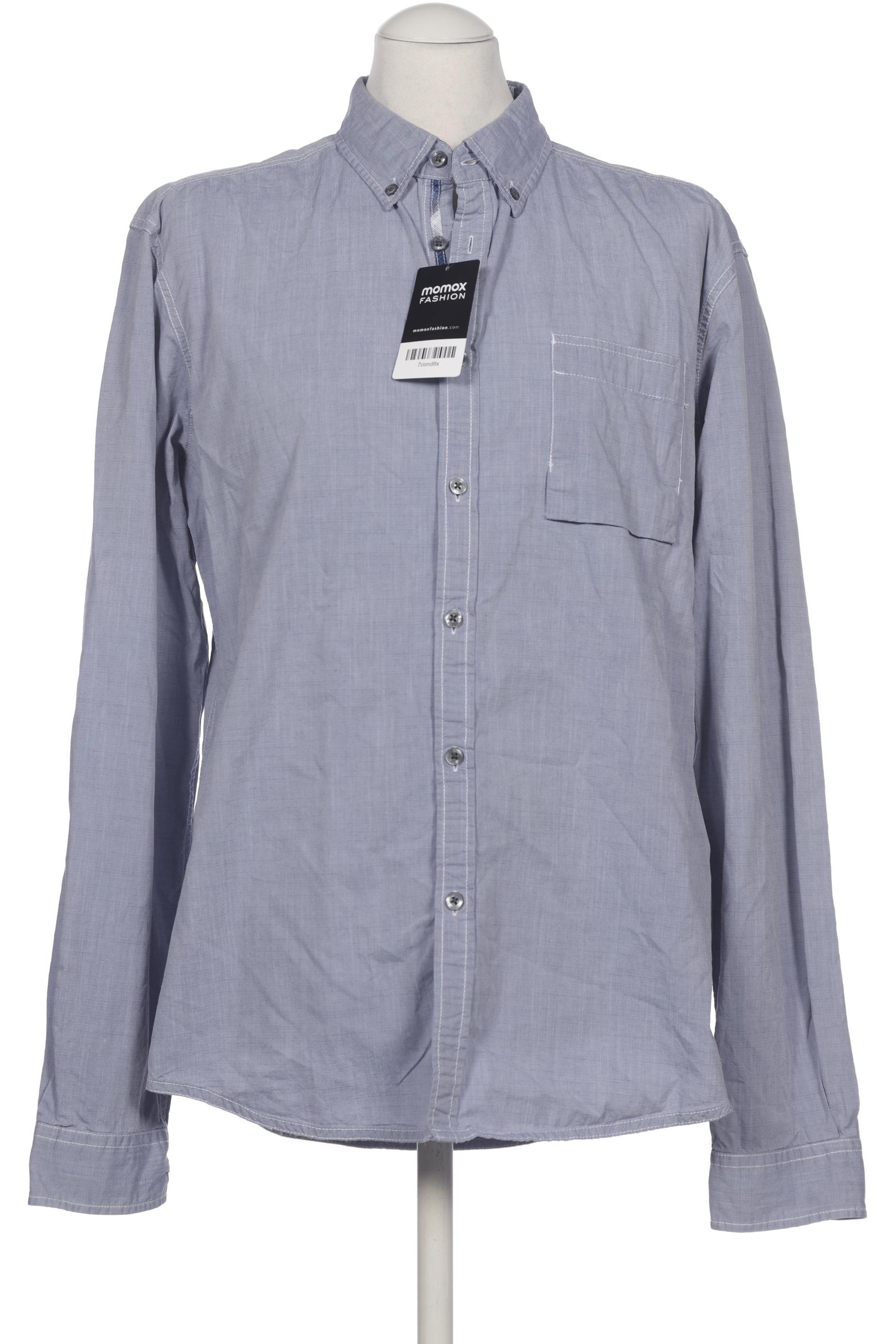 

edc by Esprit Herren Hemd, blau, Gr. 54