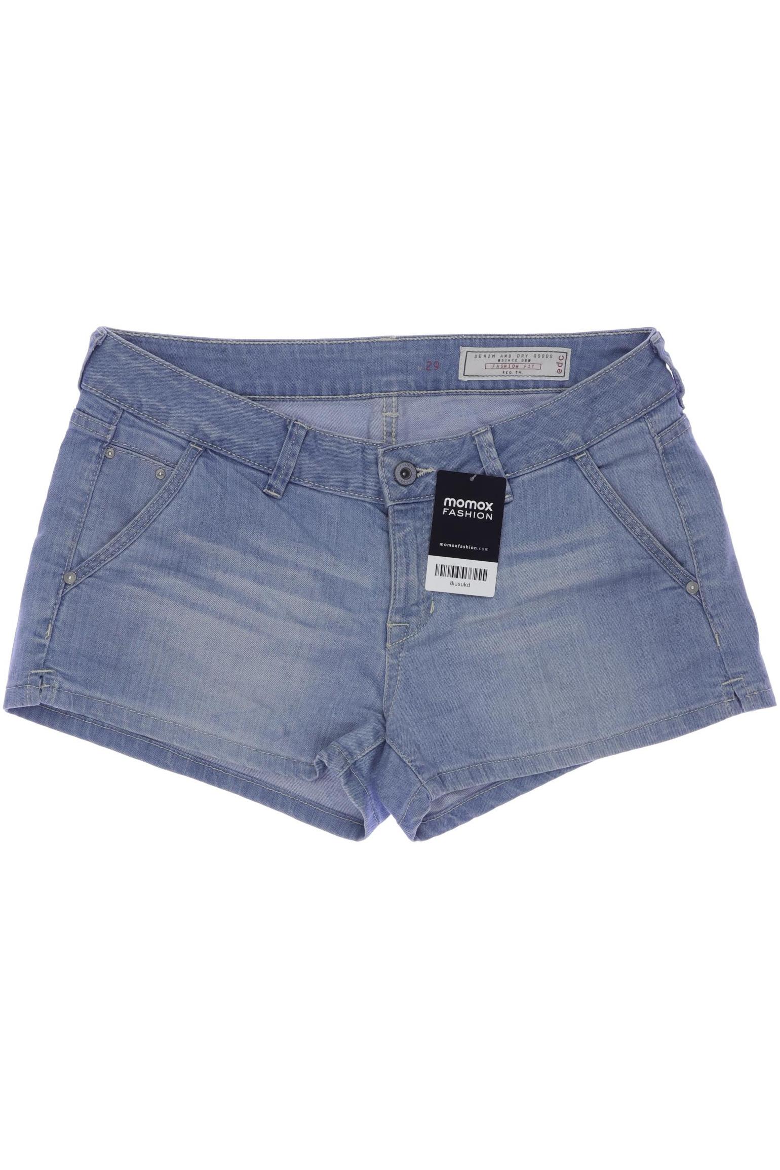 

edc by Esprit Damen Shorts, blau, Gr. 29