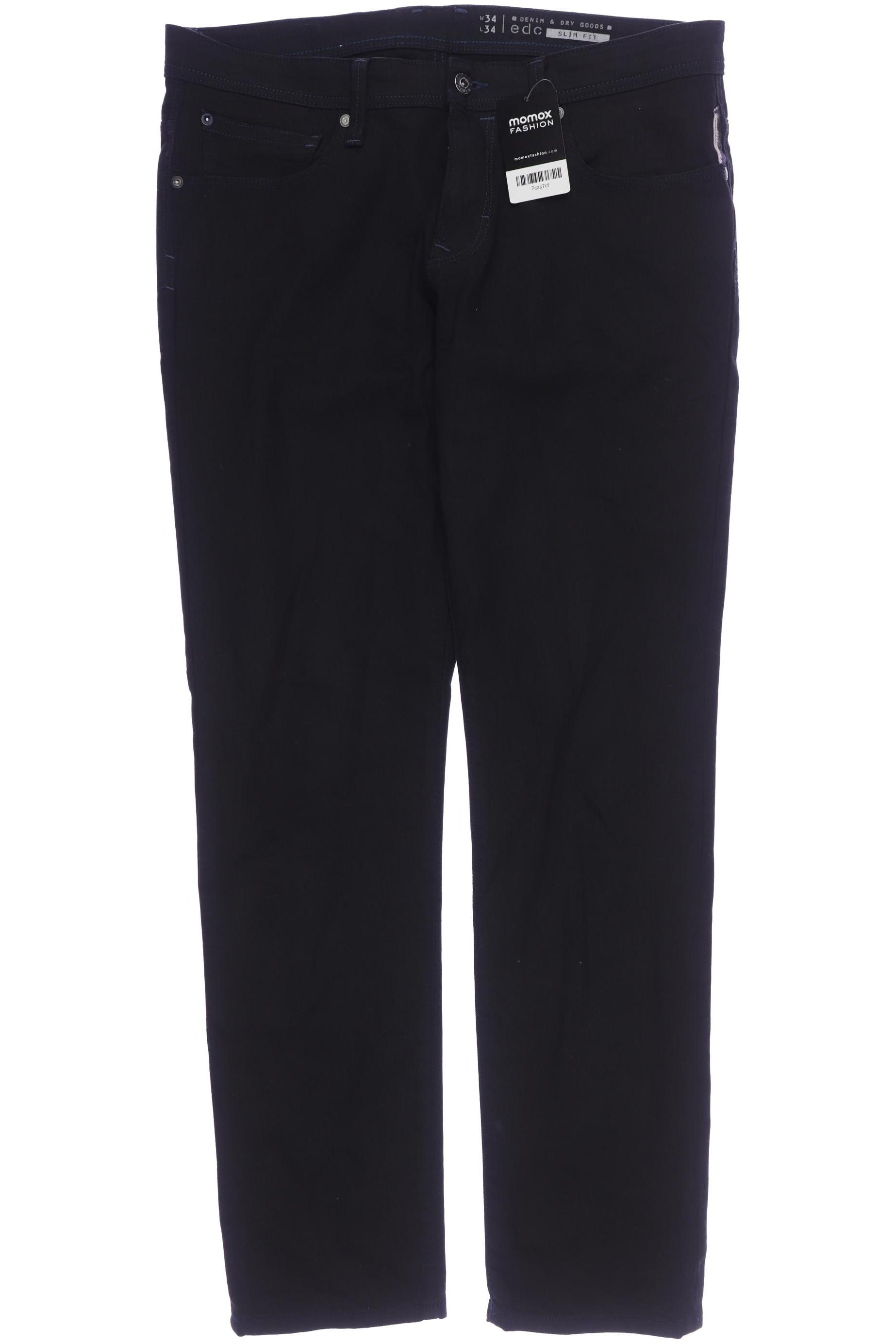 

edc by Esprit Herren Jeans, schwarz, Gr. 34
