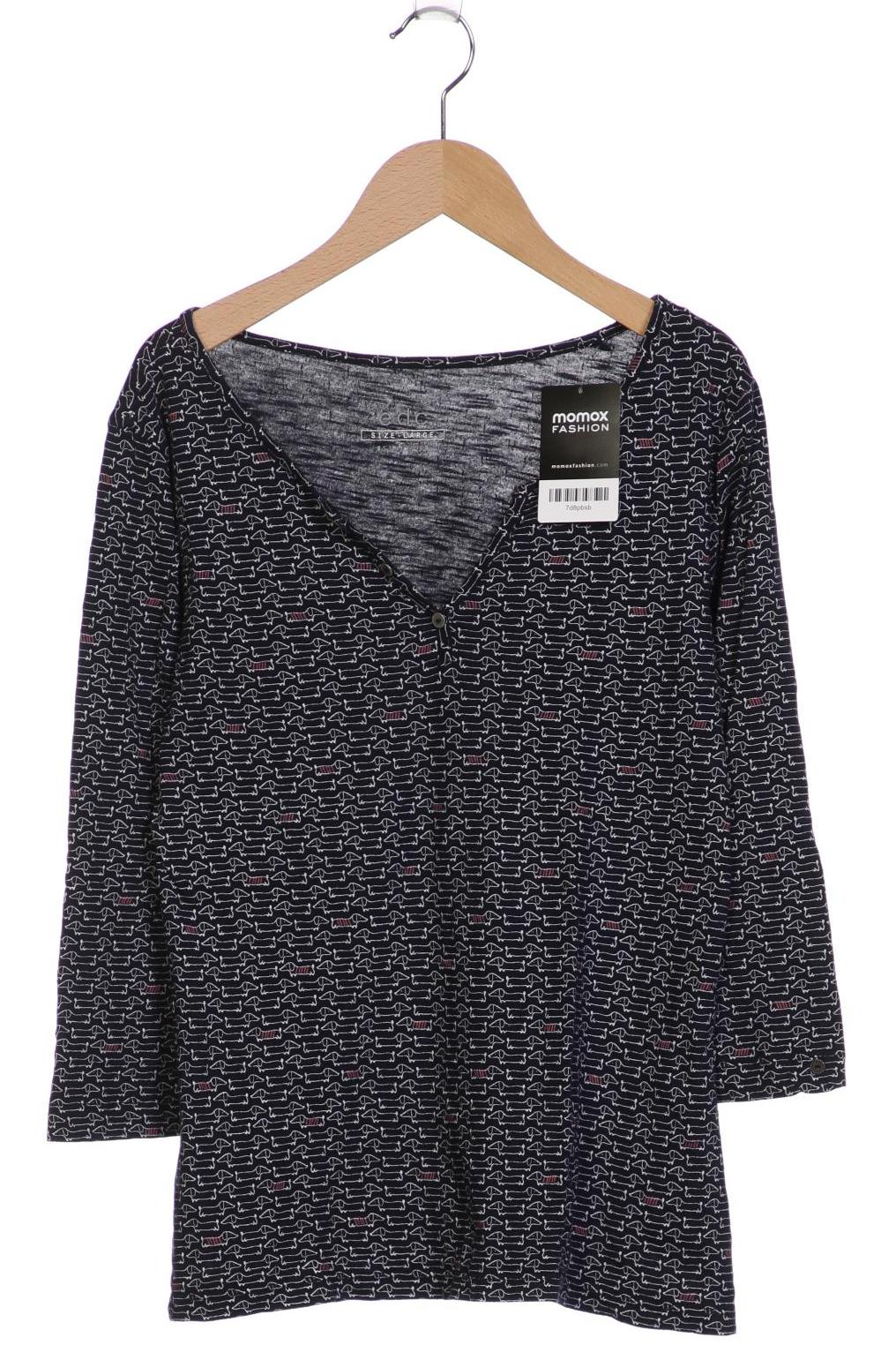 

edc by Esprit Damen Langarmshirt, marineblau, Gr. 42