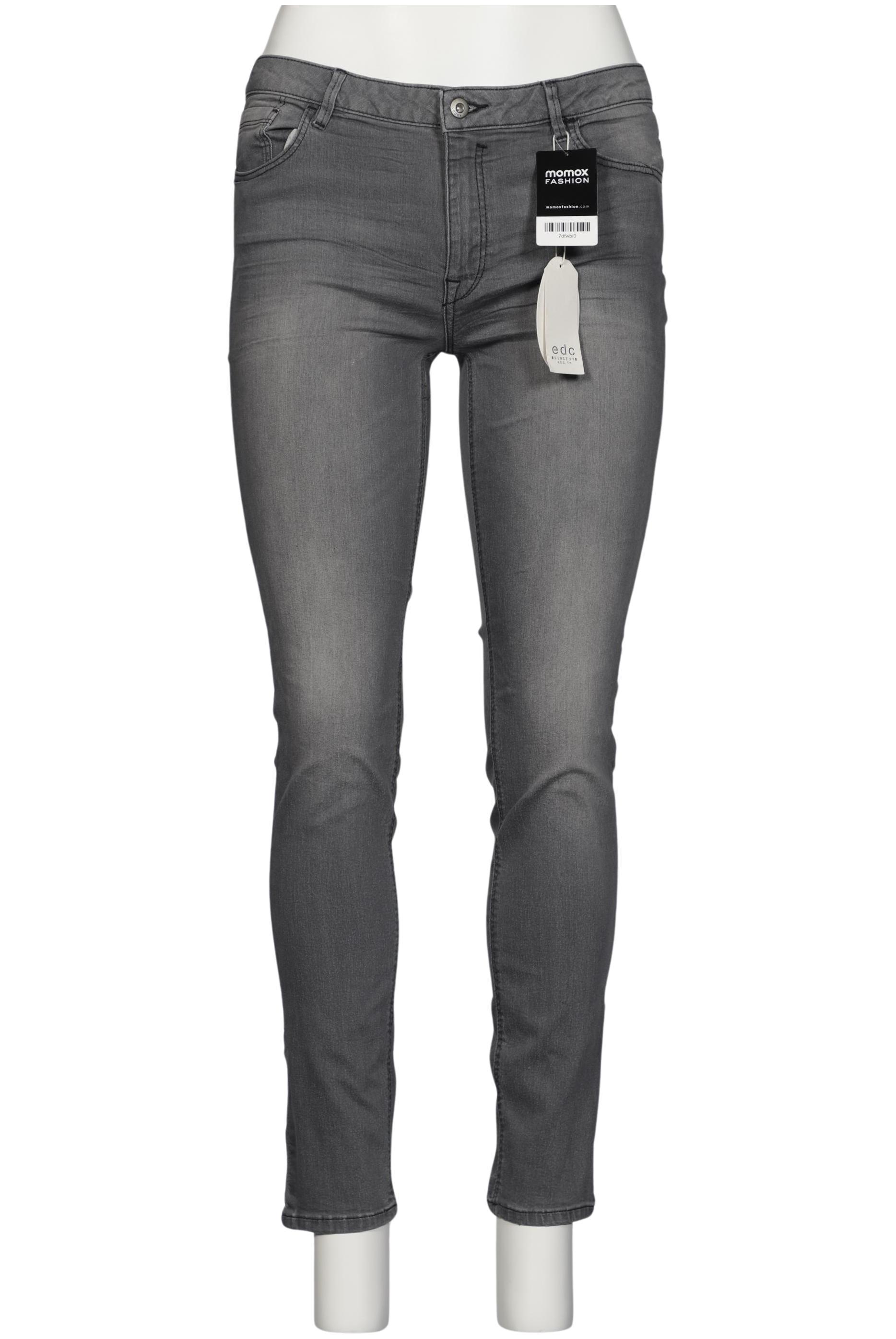

edc by Esprit Damen Jeans, grau, Gr. 33