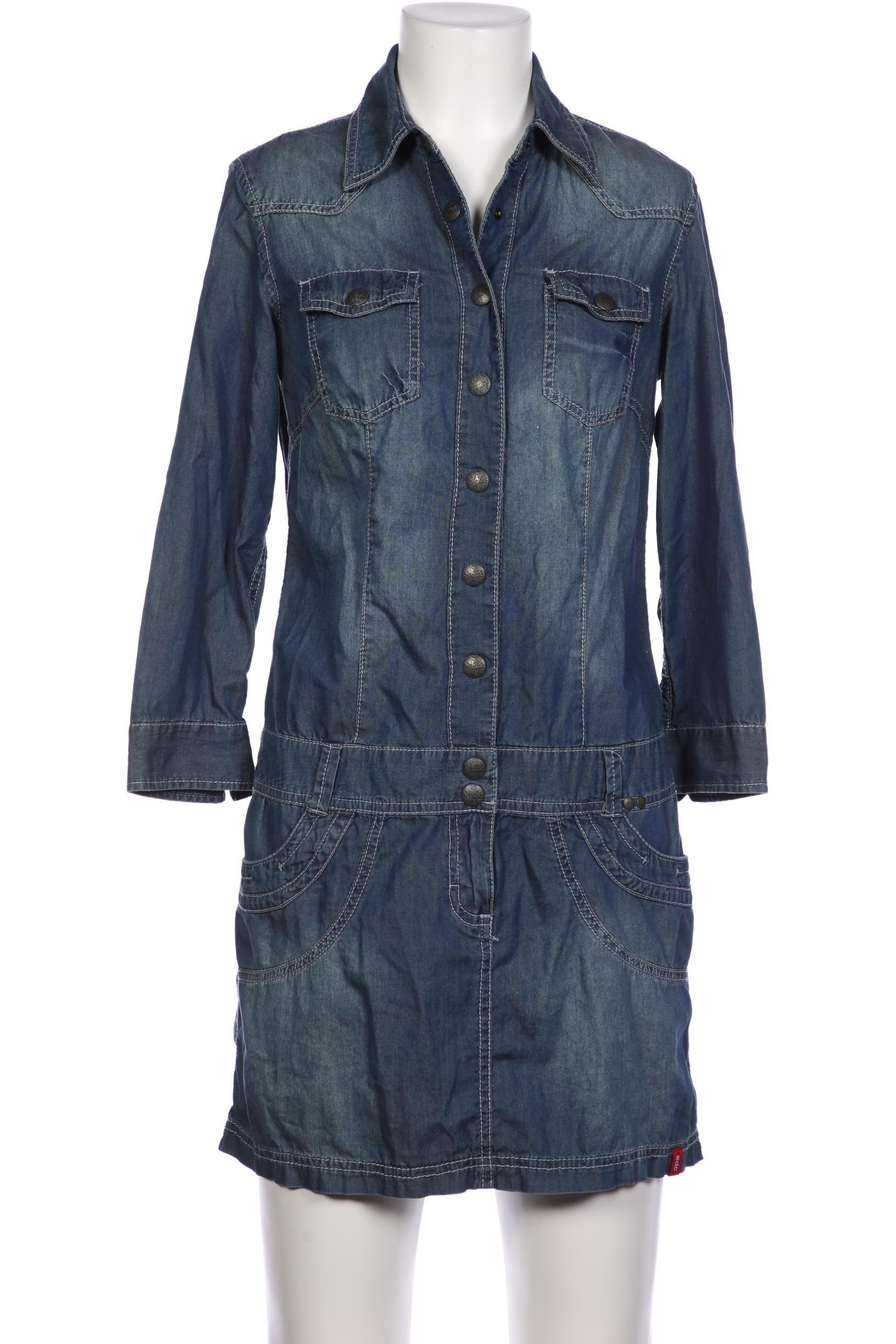 

edc by Esprit Damen Kleid, blau, Gr. 34