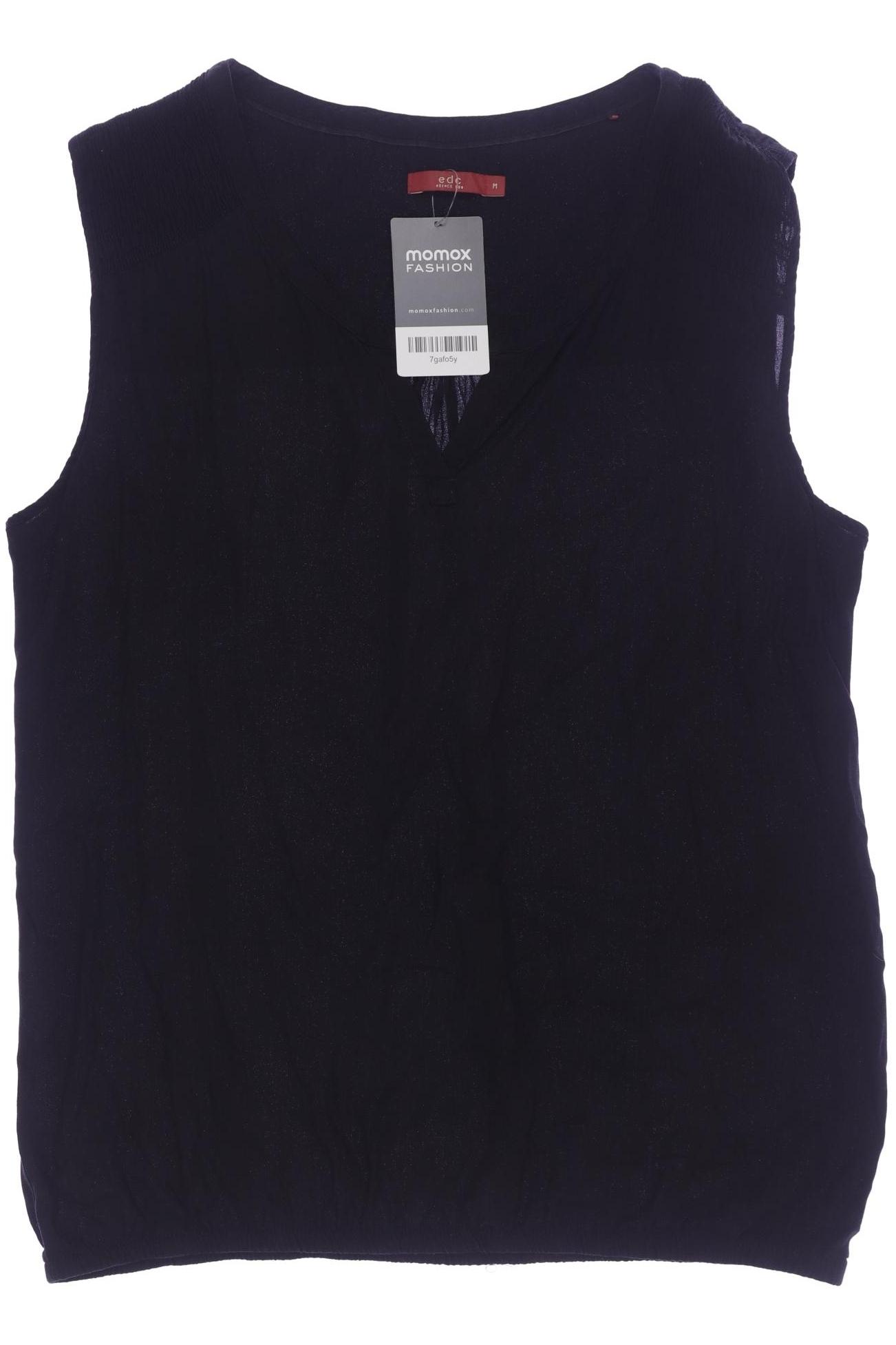 

edc by Esprit Damen Top, schwarz, Gr. 38