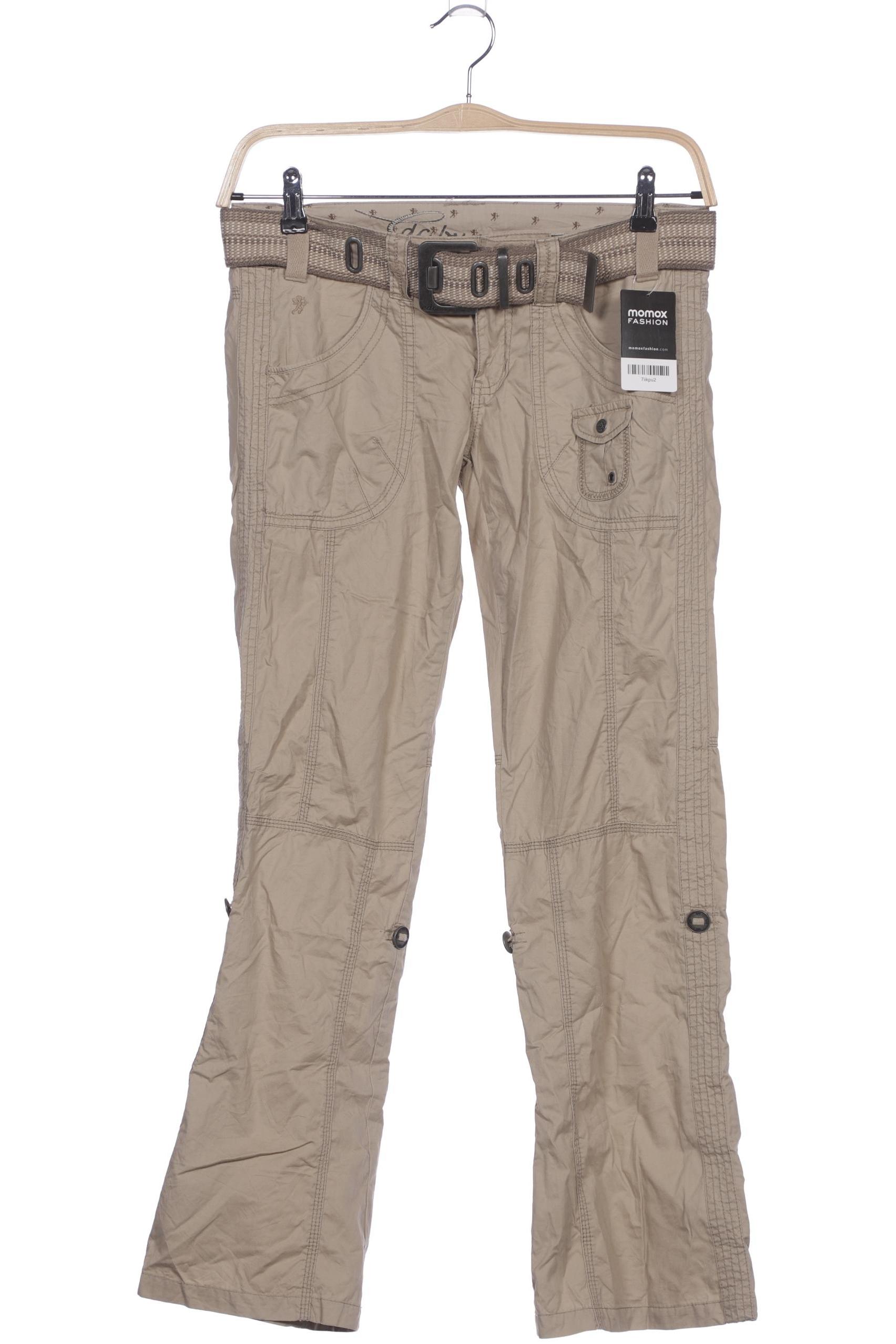 

edc by Esprit Damen Stoffhose, beige, Gr. 36