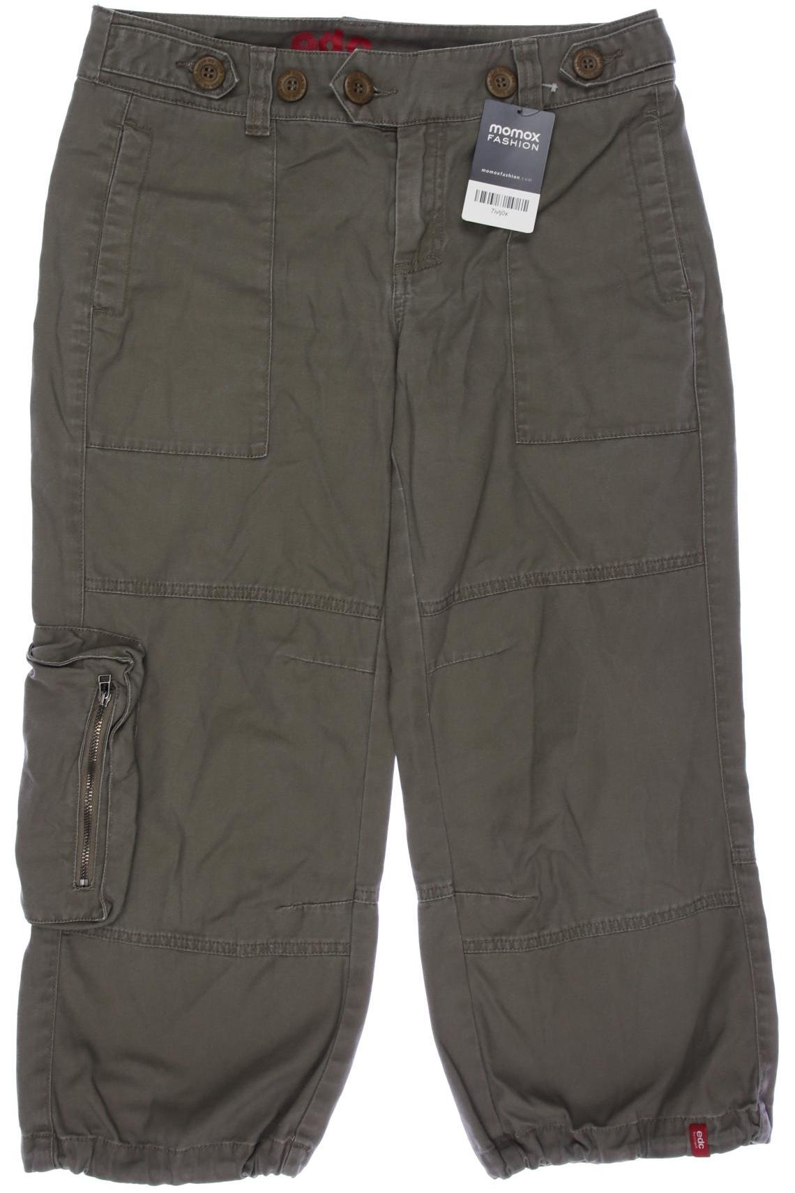 

edc by Esprit Damen Stoffhose, grün, Gr. 38