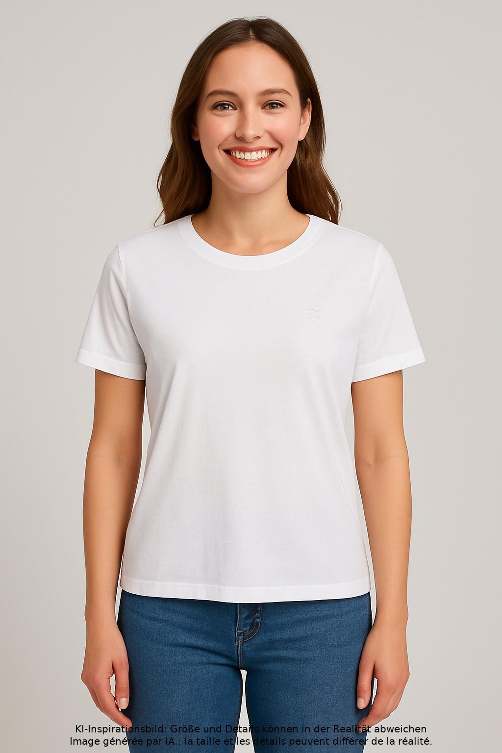 

edc by Esprit Damen T-Shirt, weiß, Gr. 44