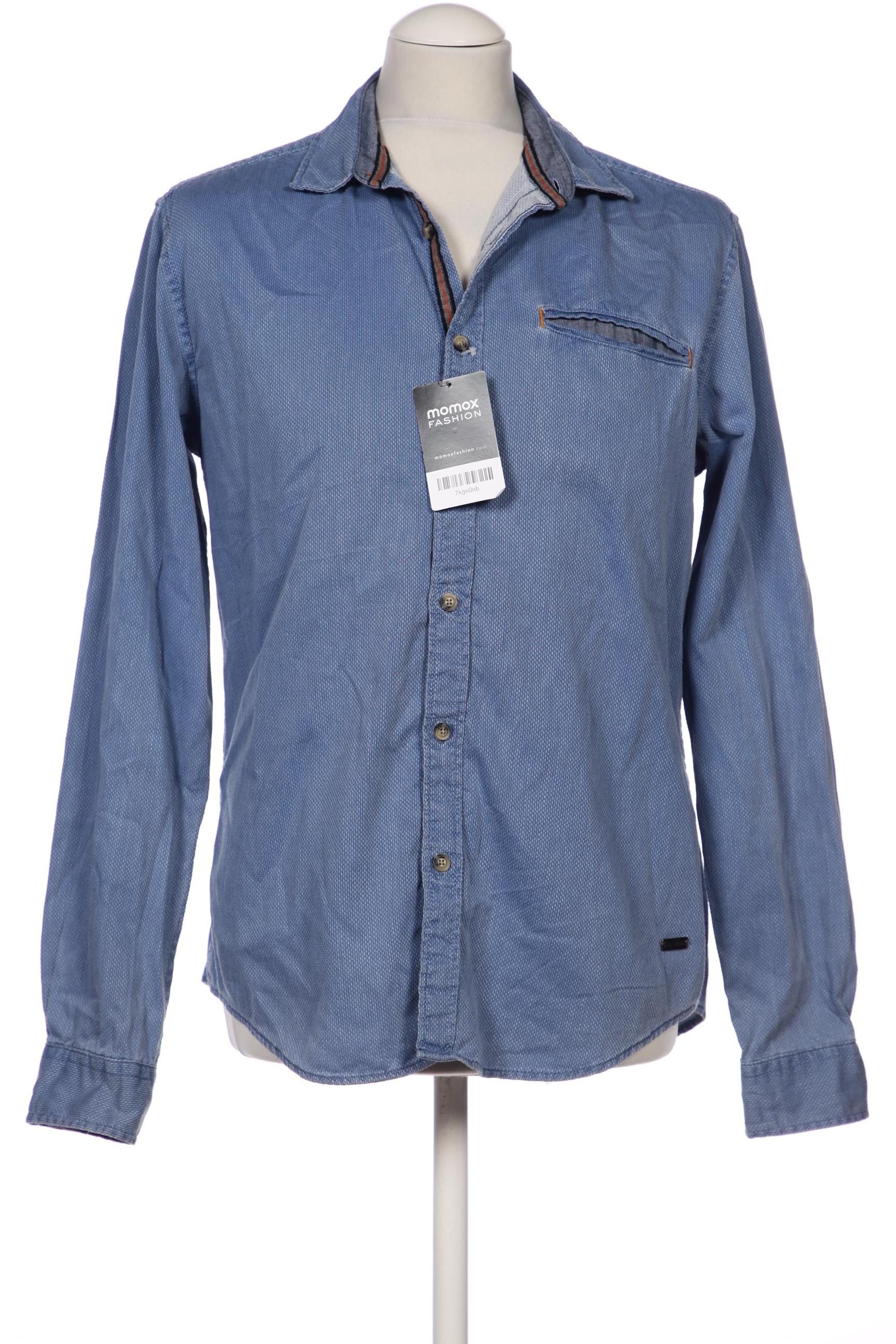 

edc by Esprit Herren Hemd, blau
