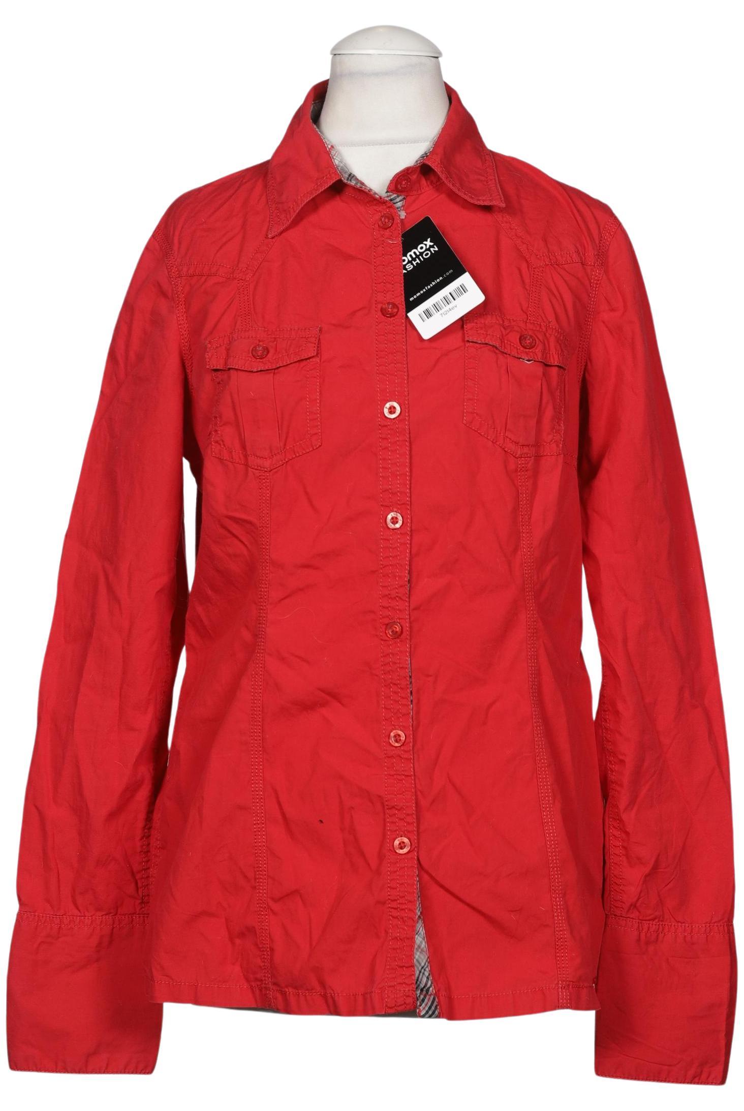 

edc by Esprit Damen Bluse, rot, Gr. 36