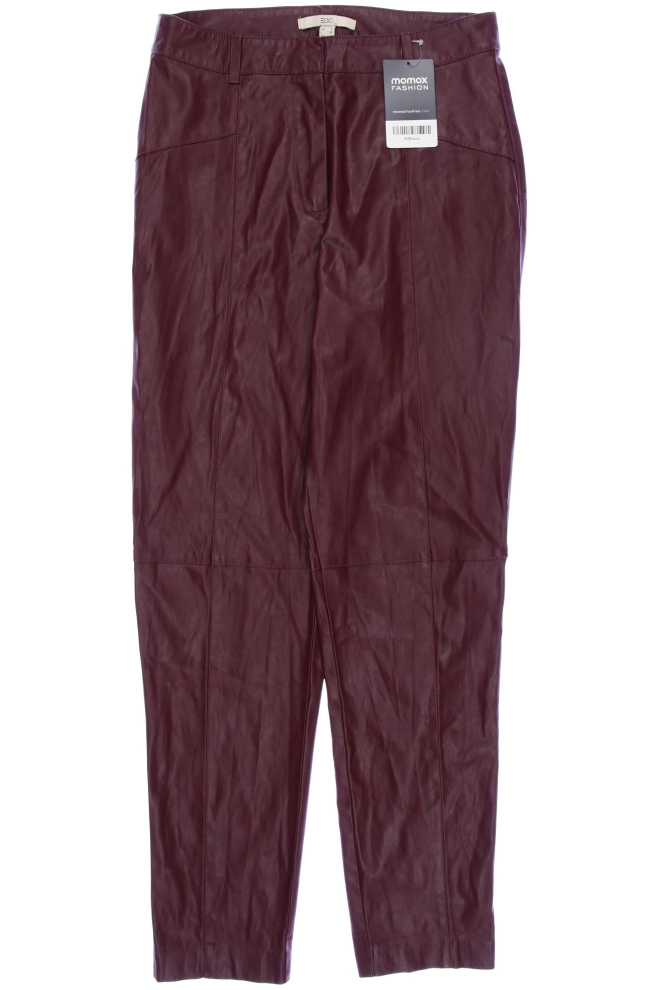 

edc by Esprit Damen Stoffhose, bordeaux, Gr. 34