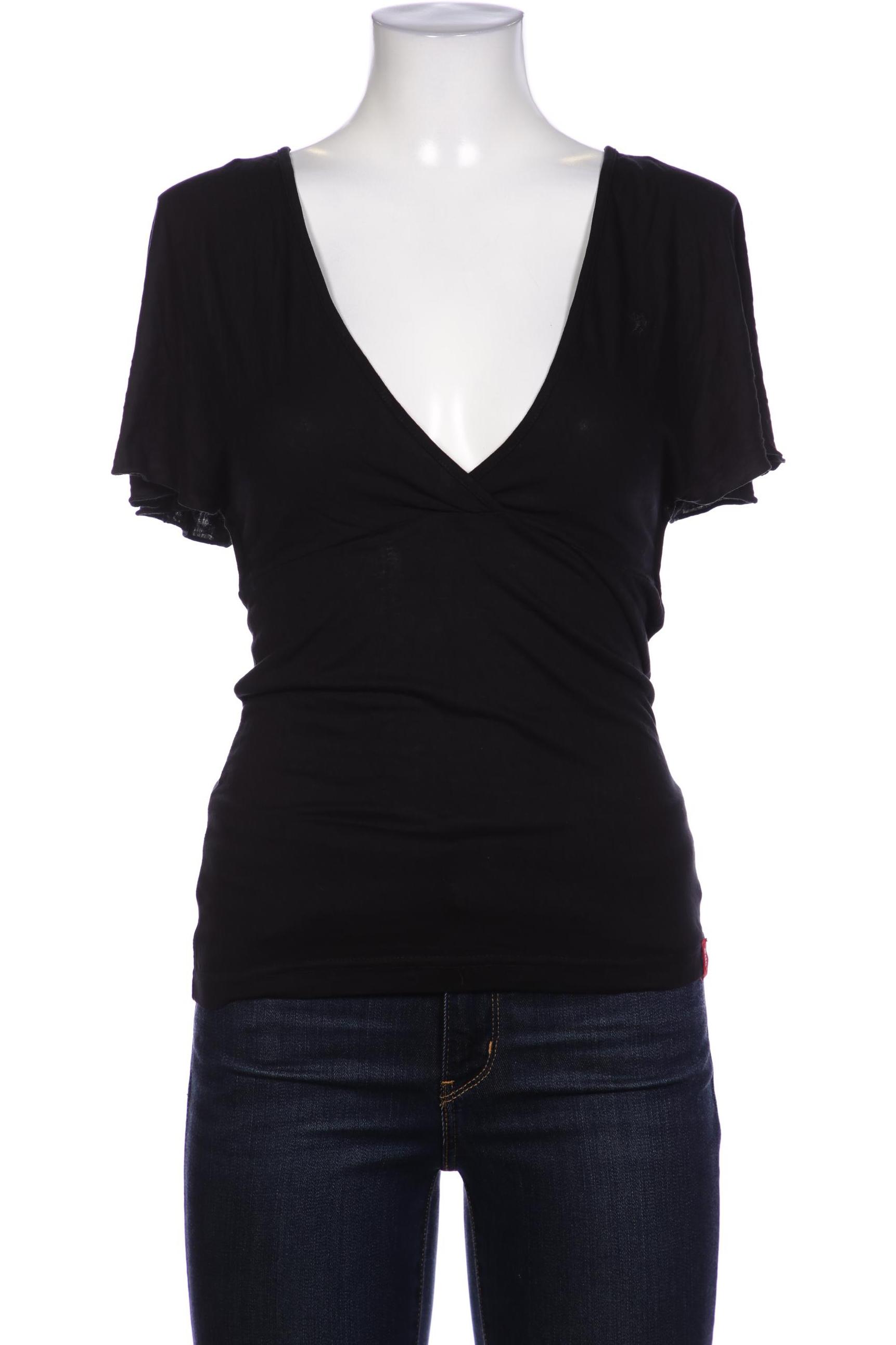 

edc by Esprit Damen T-Shirt, schwarz, Gr. 38
