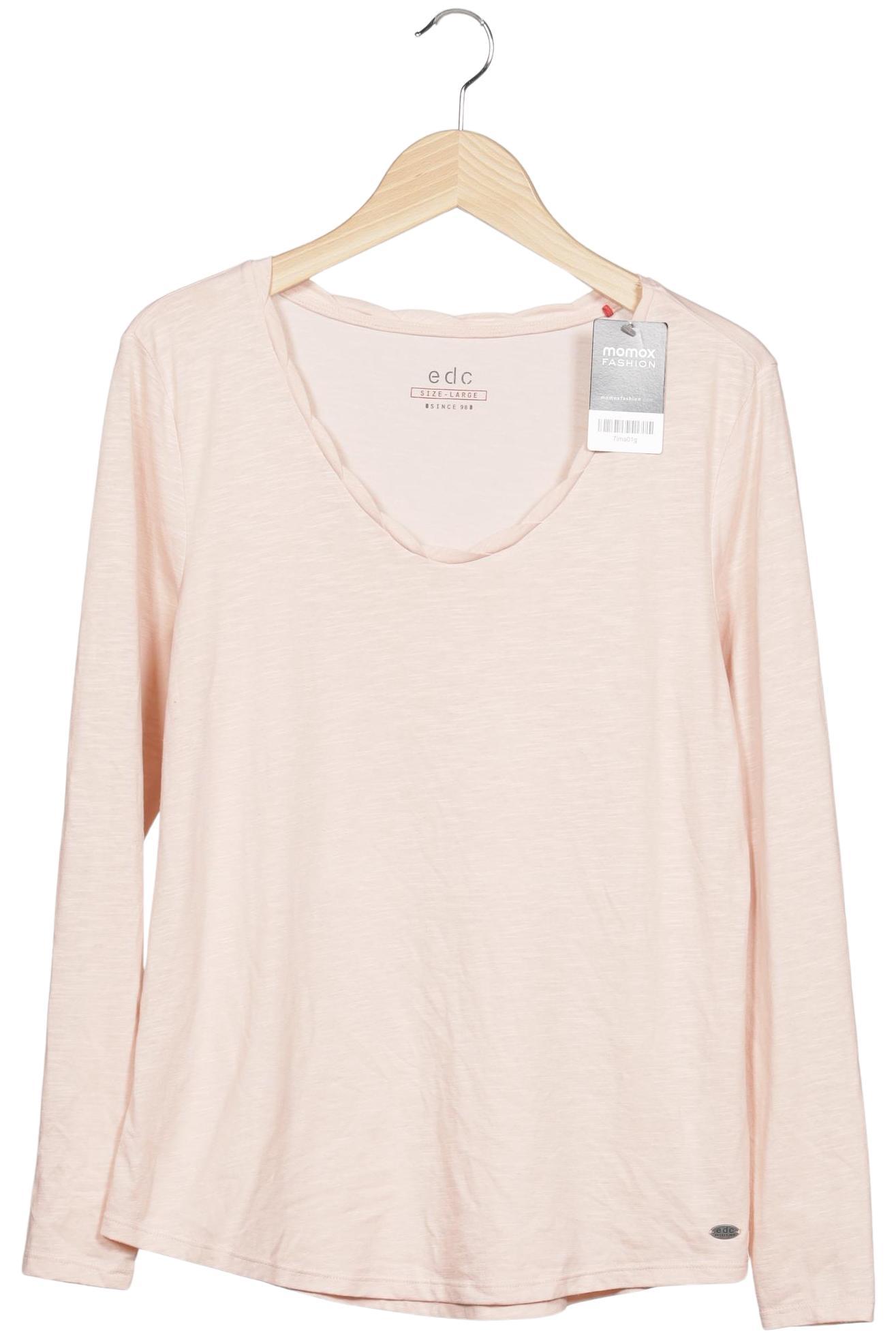 

edc by Esprit Damen Langarmshirt, pink, Gr. 42