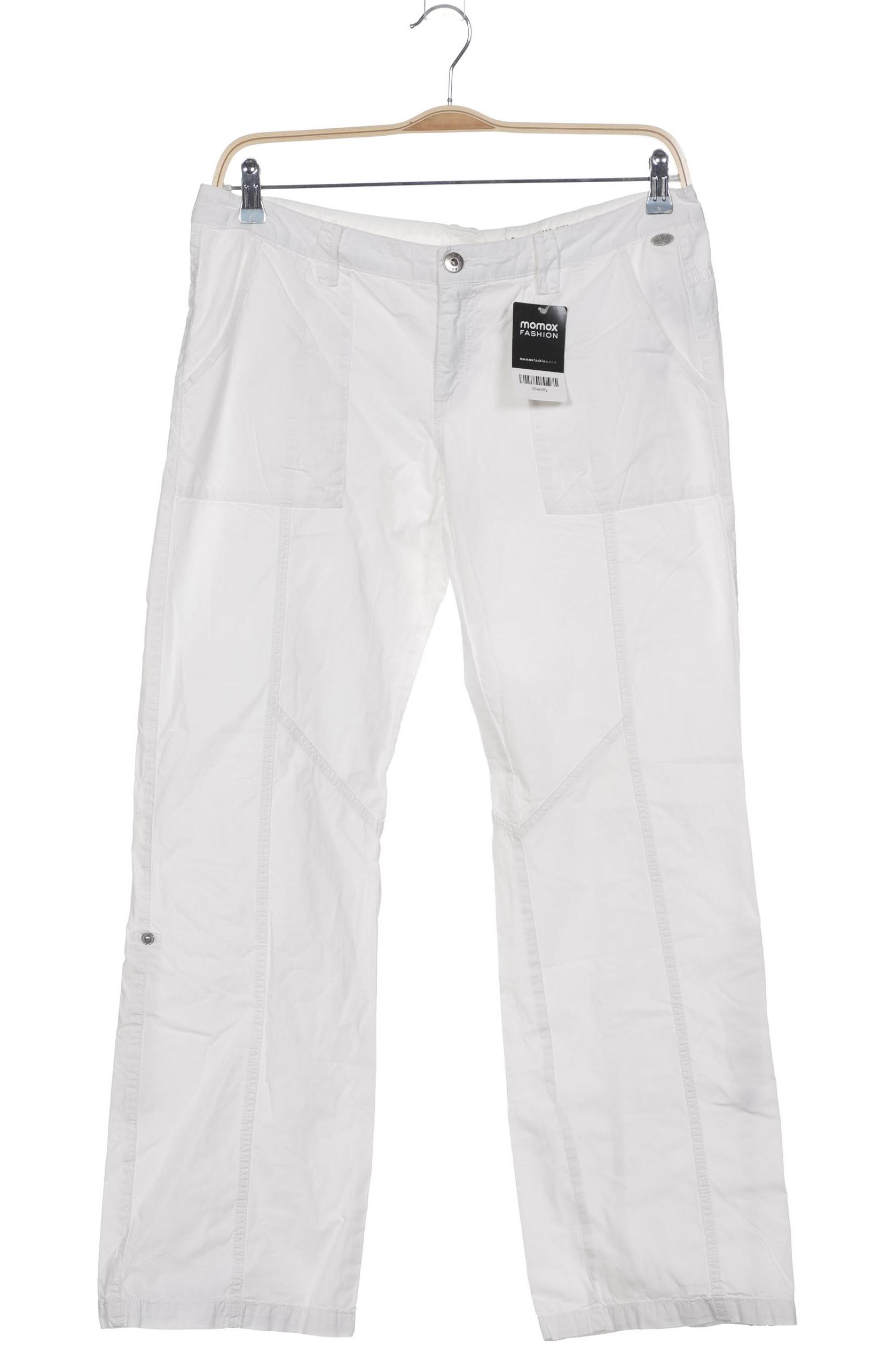 

edc by Esprit Damen Stoffhose, weiß, Gr. 42