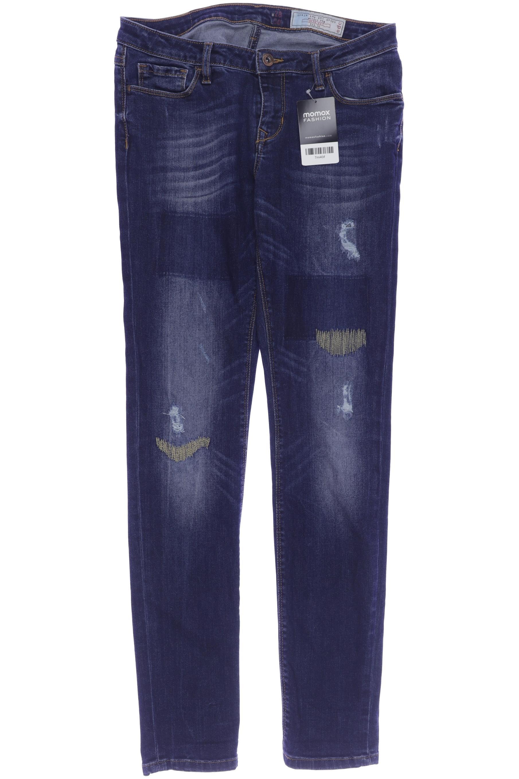 

edc by Esprit Damen Jeans, marineblau, Gr. 28