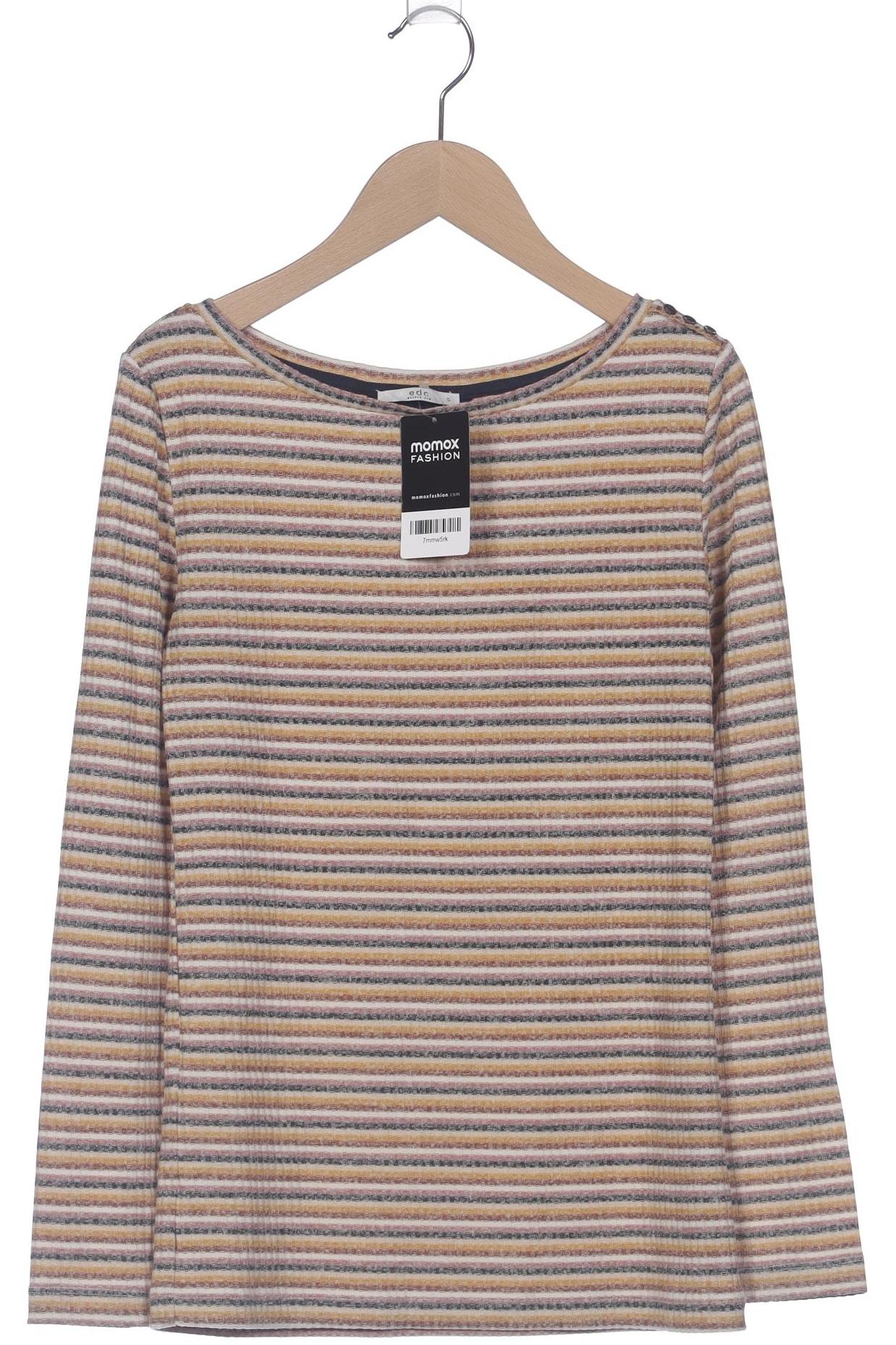 

edc by Esprit Damen Langarmshirt, mehrfarbig, Gr. 36