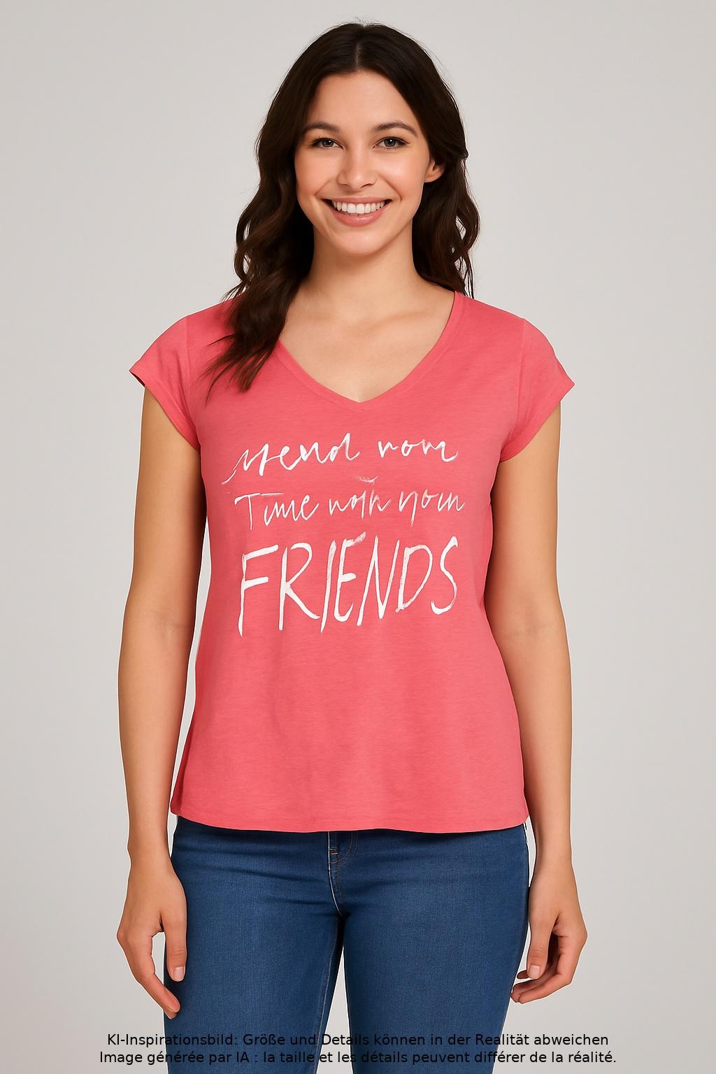 

edc by Esprit Damen T-Shirt, pink, Gr. 38