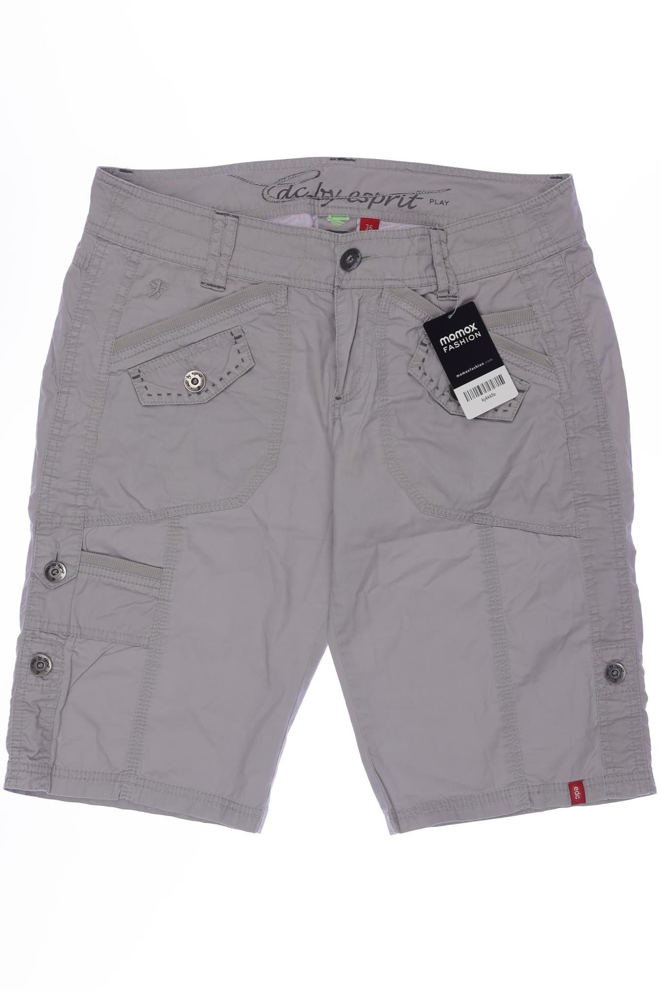 

edc by Esprit Damen Shorts, grau, Gr. 36