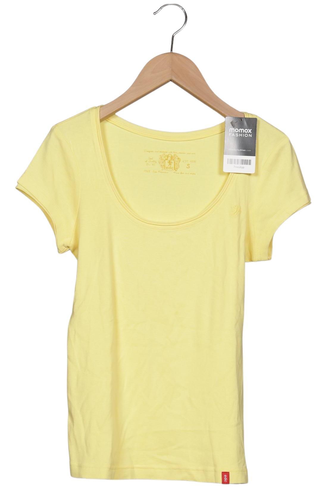 

edc by Esprit Damen T-Shirt, gelb, Gr. 36