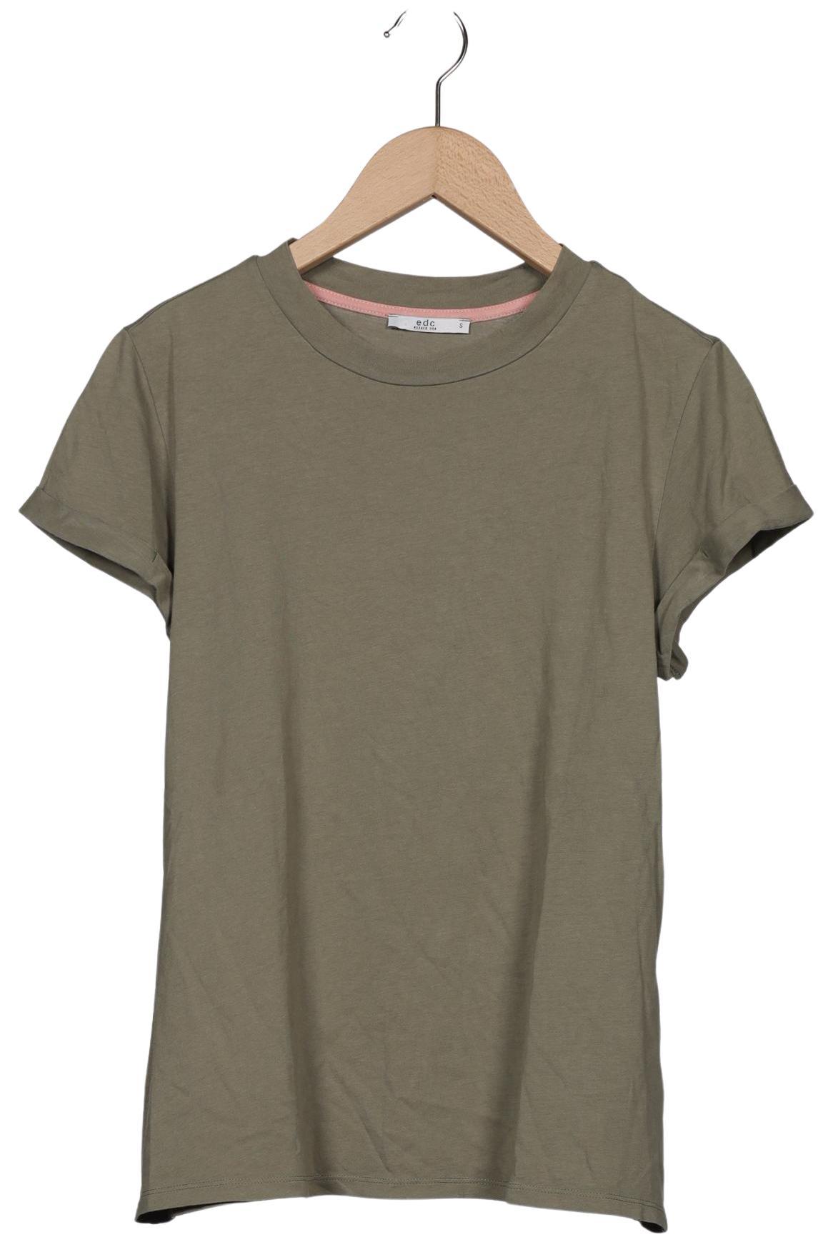 

edc by Esprit Damen T-Shirt, grün, Gr. 36