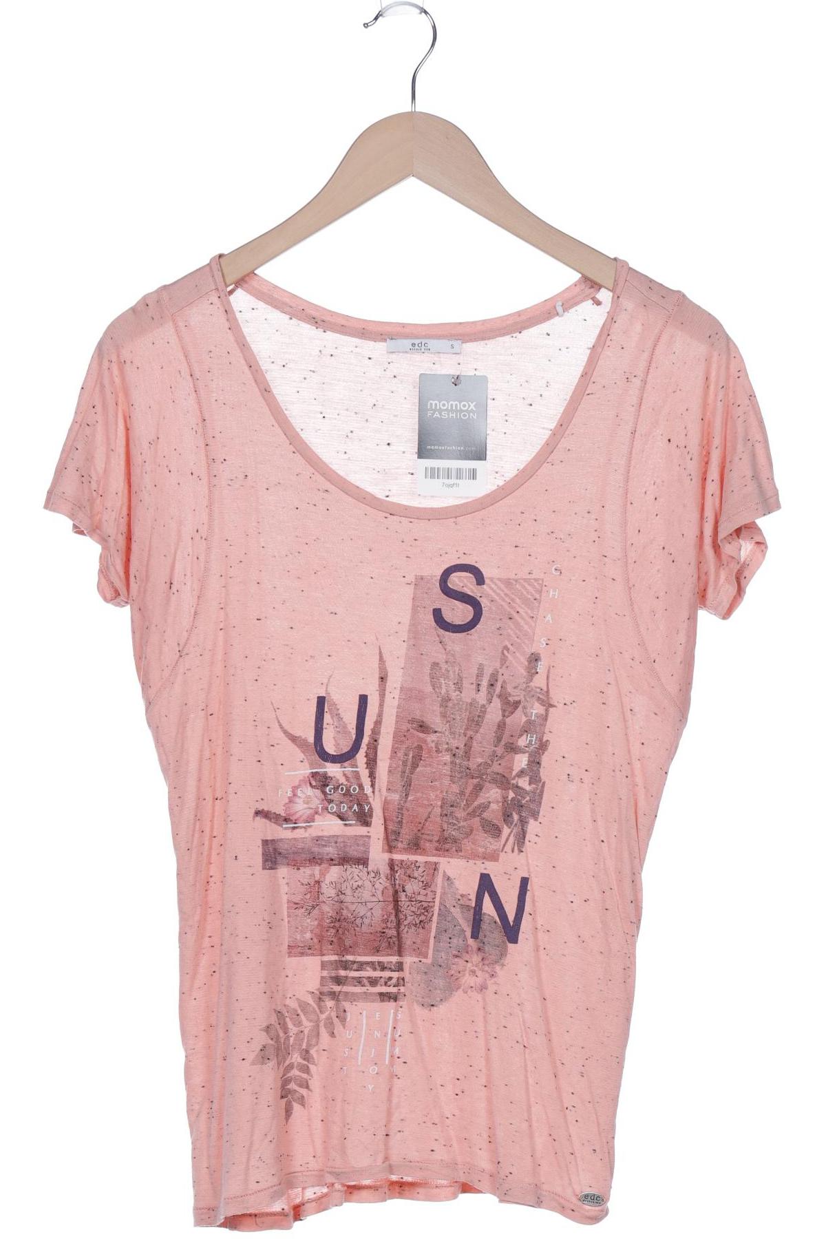 

edc by Esprit Damen T-Shirt, pink, Gr. 36