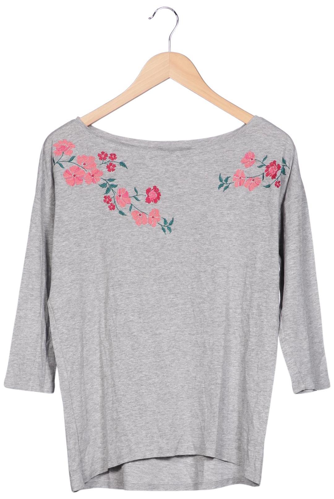 

edc by Esprit Damen Langarmshirt, grau, Gr. 36