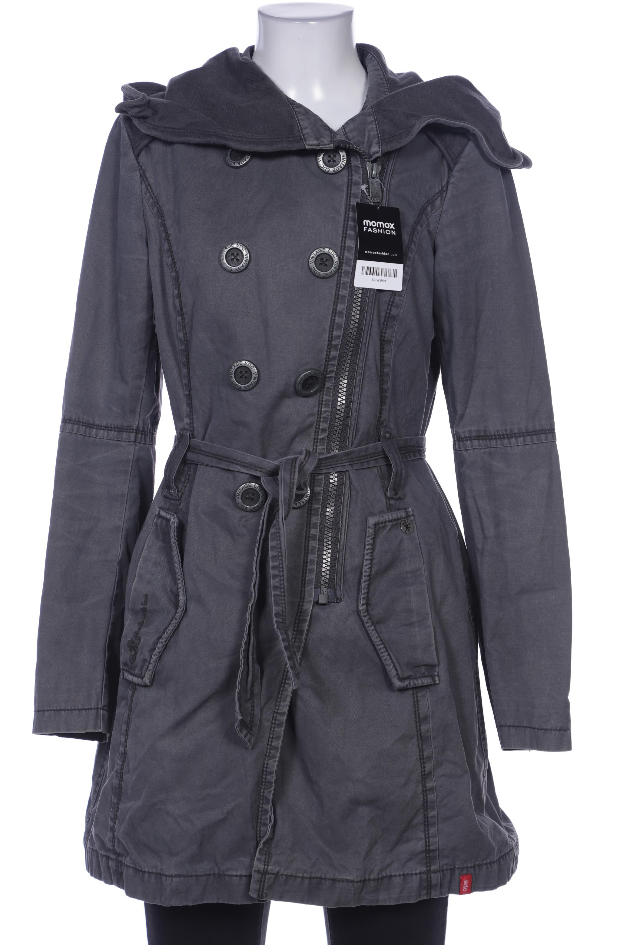 

edc by Esprit Damen Mantel, grau, Gr. 36