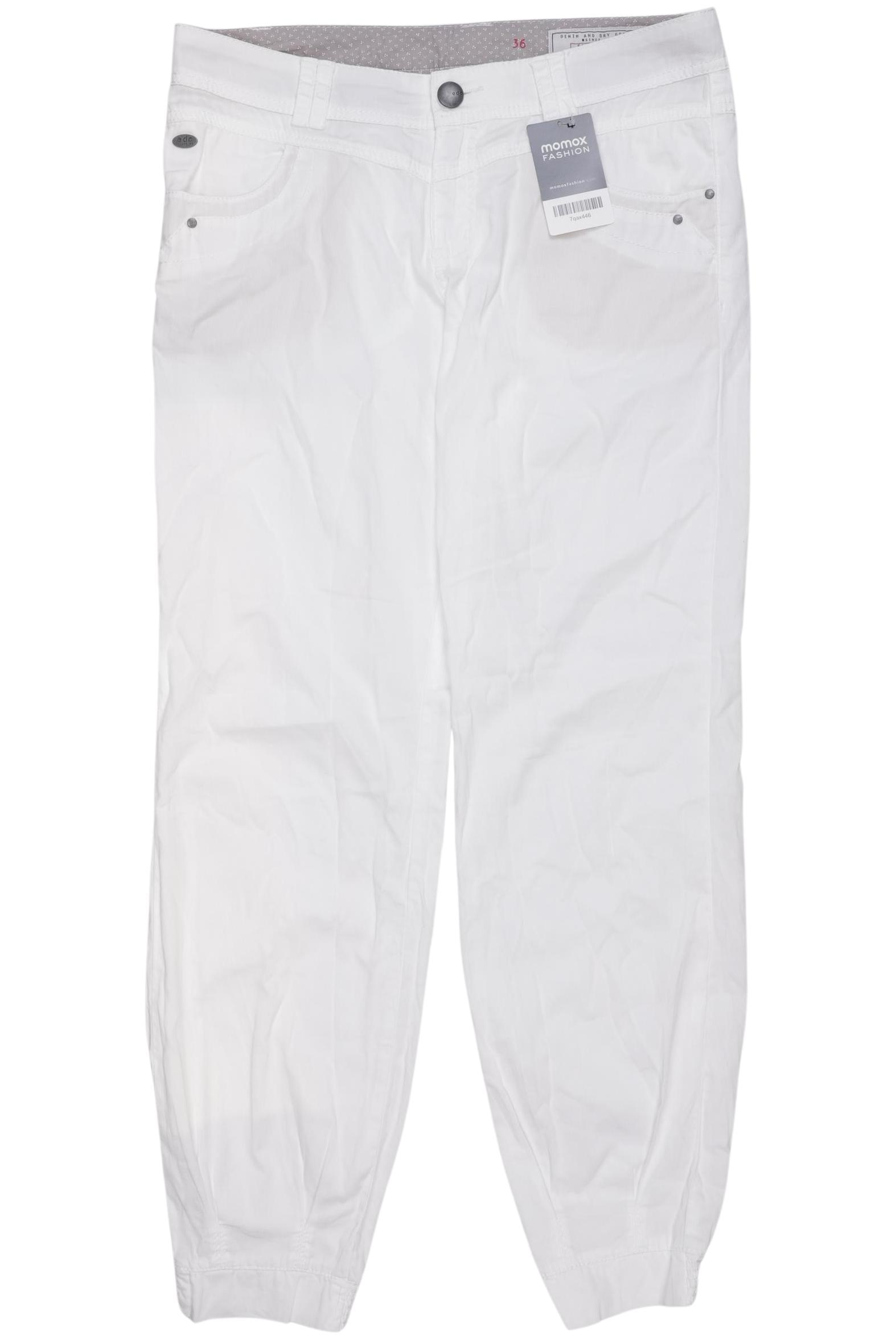 

edc by Esprit Damen Stoffhose, weiß, Gr. 36