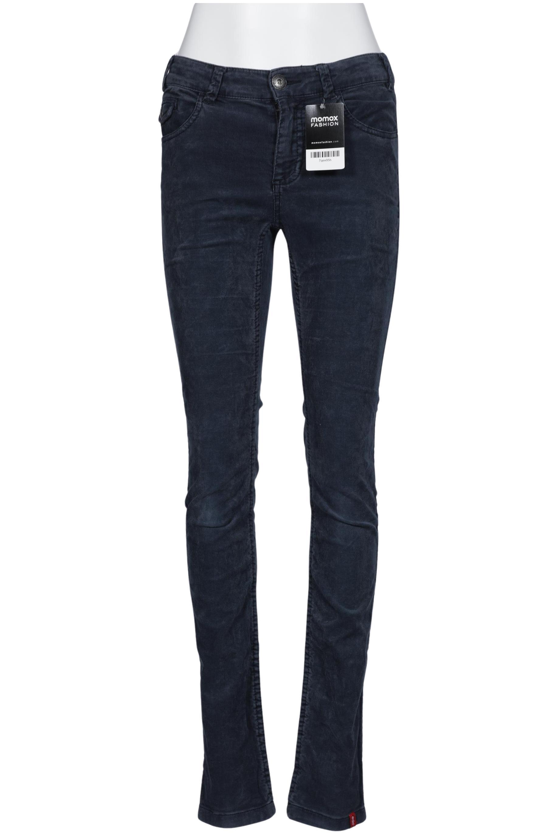 

edc by Esprit Damen Stoffhose, marineblau, Gr. 34