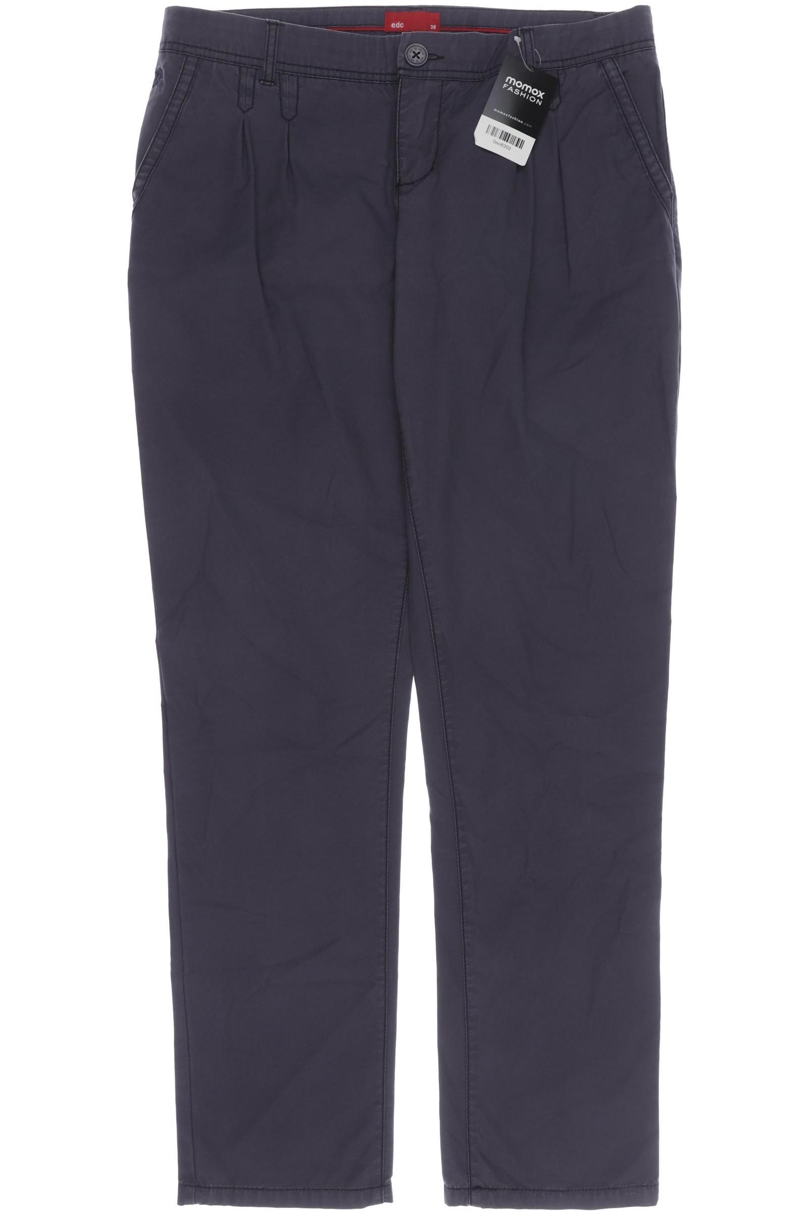 

edc by Esprit Damen Stoffhose, grau, Gr. 38