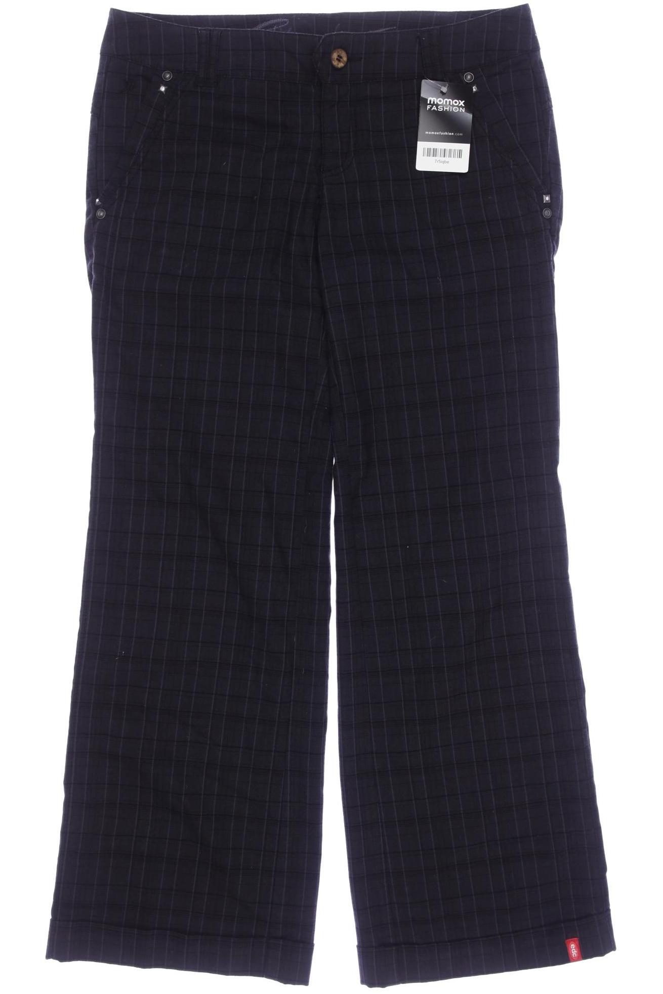 

edc by Esprit Damen Stoffhose, marineblau, Gr. 36