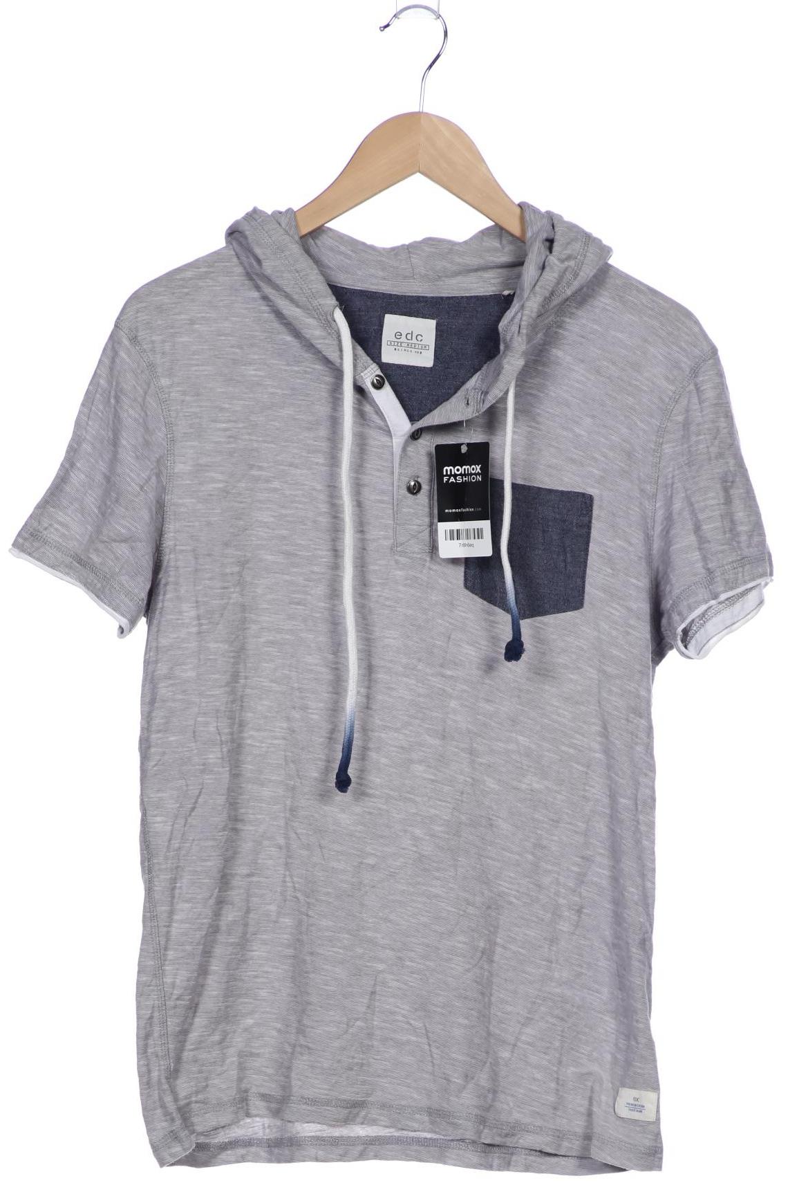 

edc by Esprit Herren T-Shirt, grau, Gr. 48