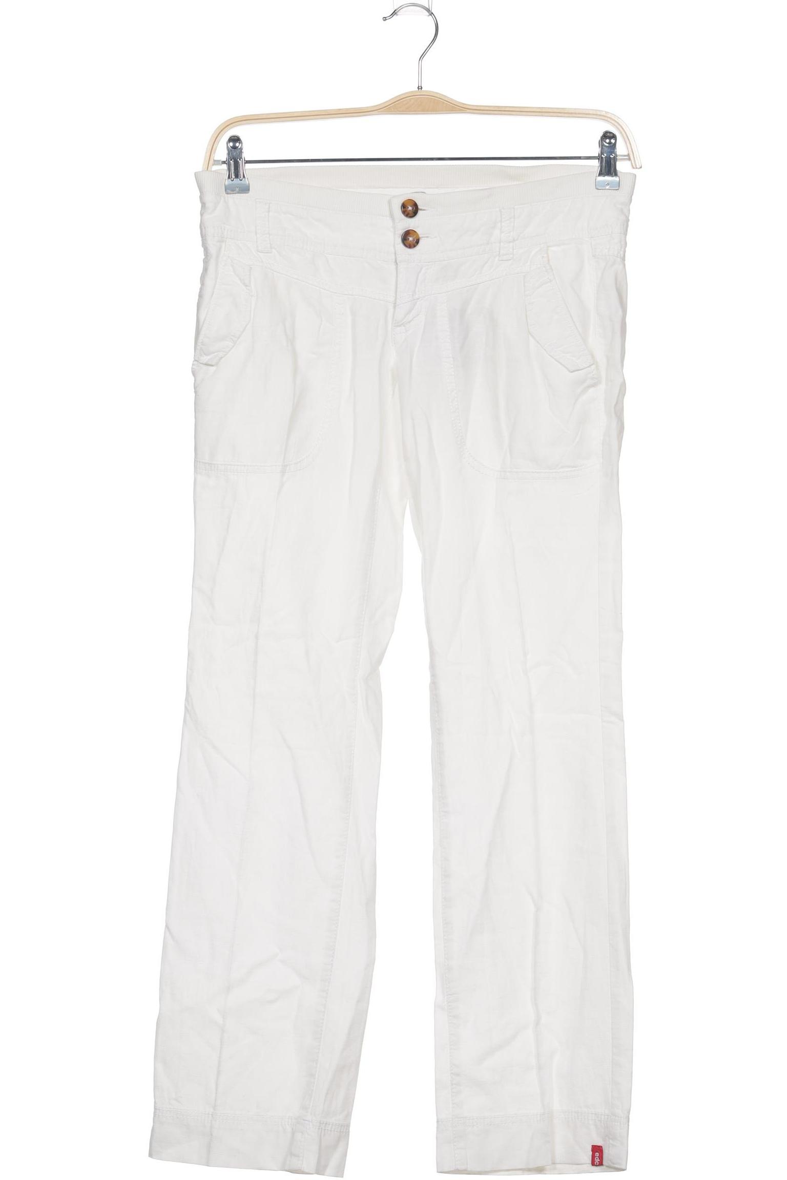 

edc by Esprit Damen Stoffhose, cremeweiß, Gr. 42