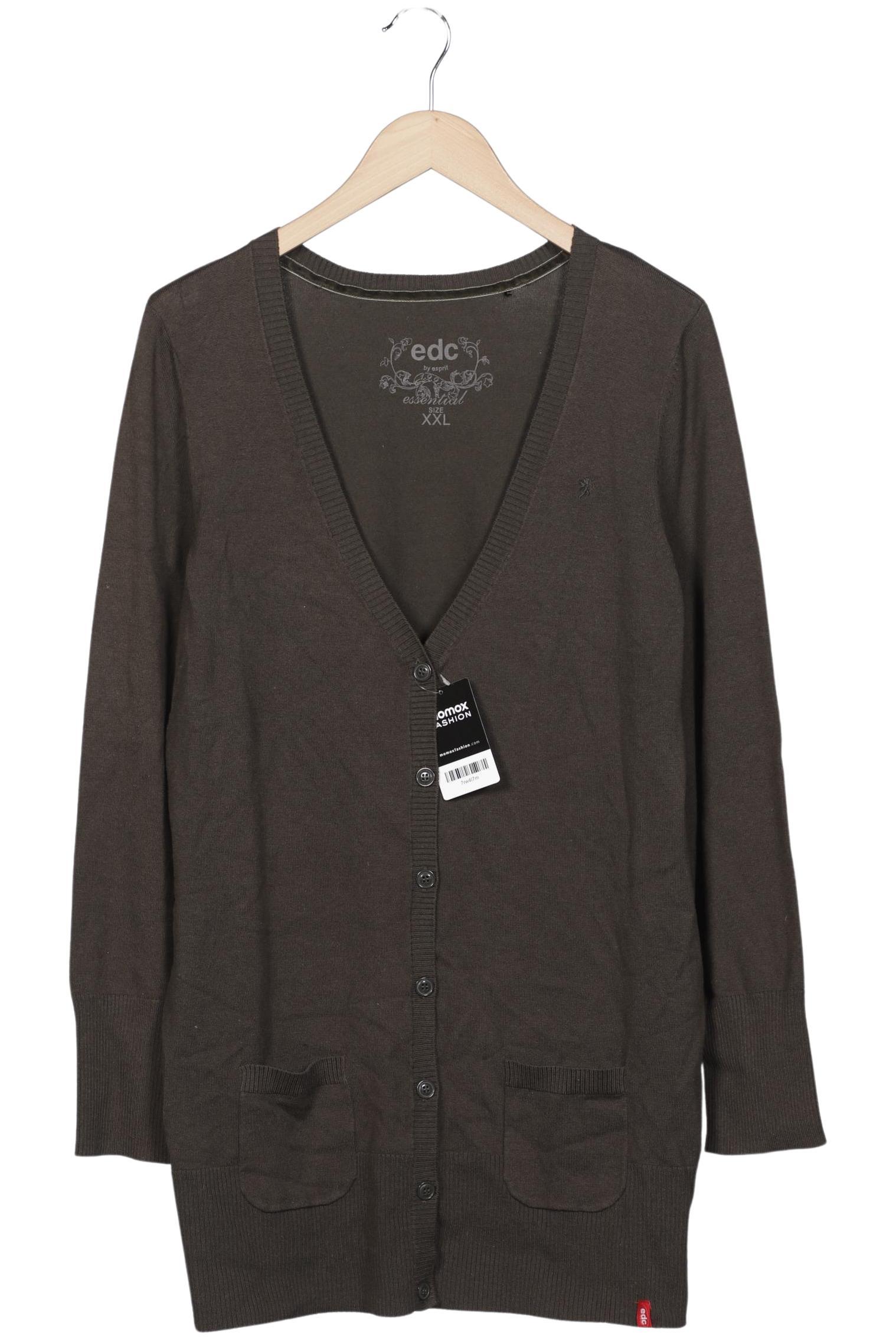 

edc by Esprit Damen Strickjacke, braun, Gr. 46