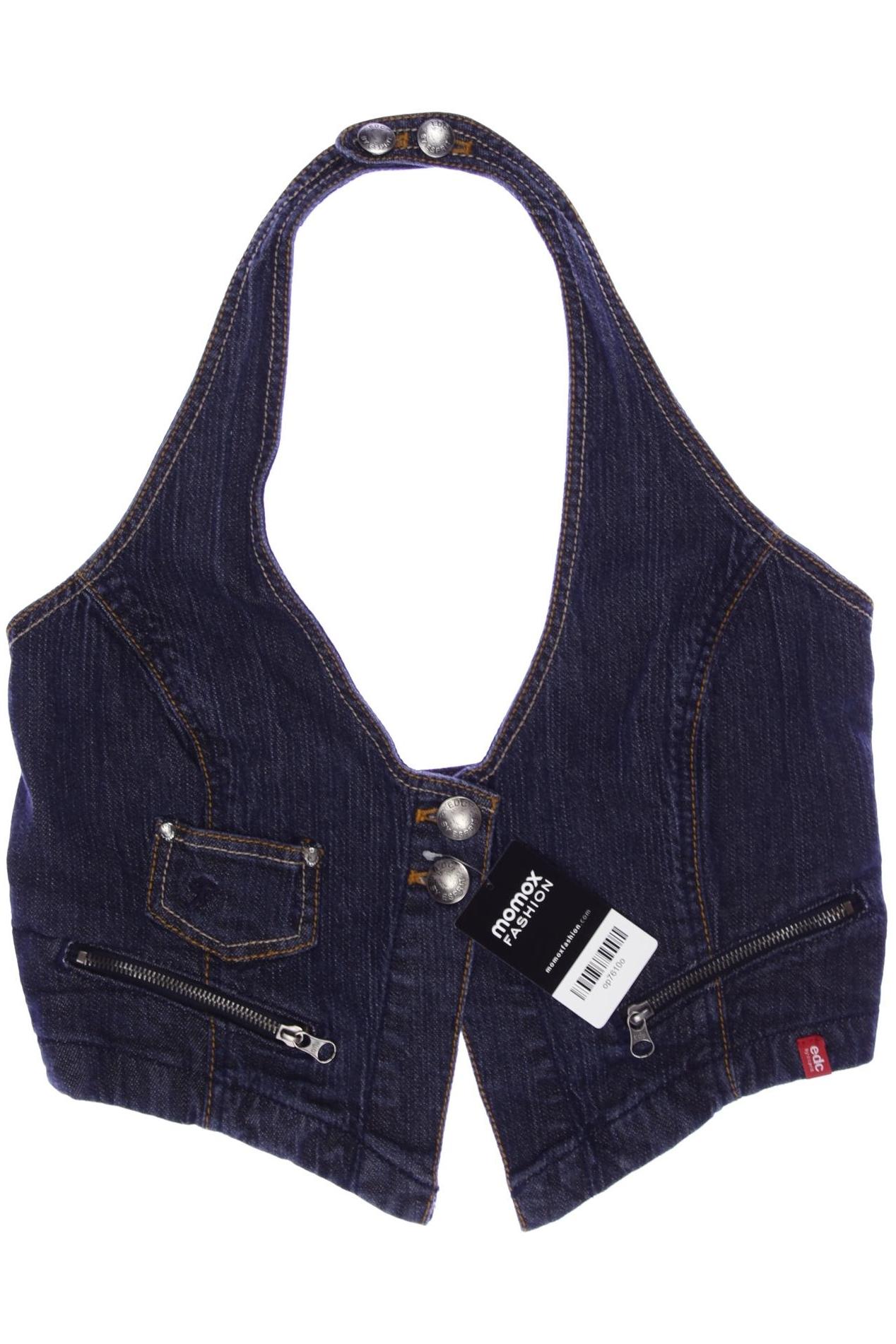 

edc by Esprit Damen Top, marineblau, Gr. 38