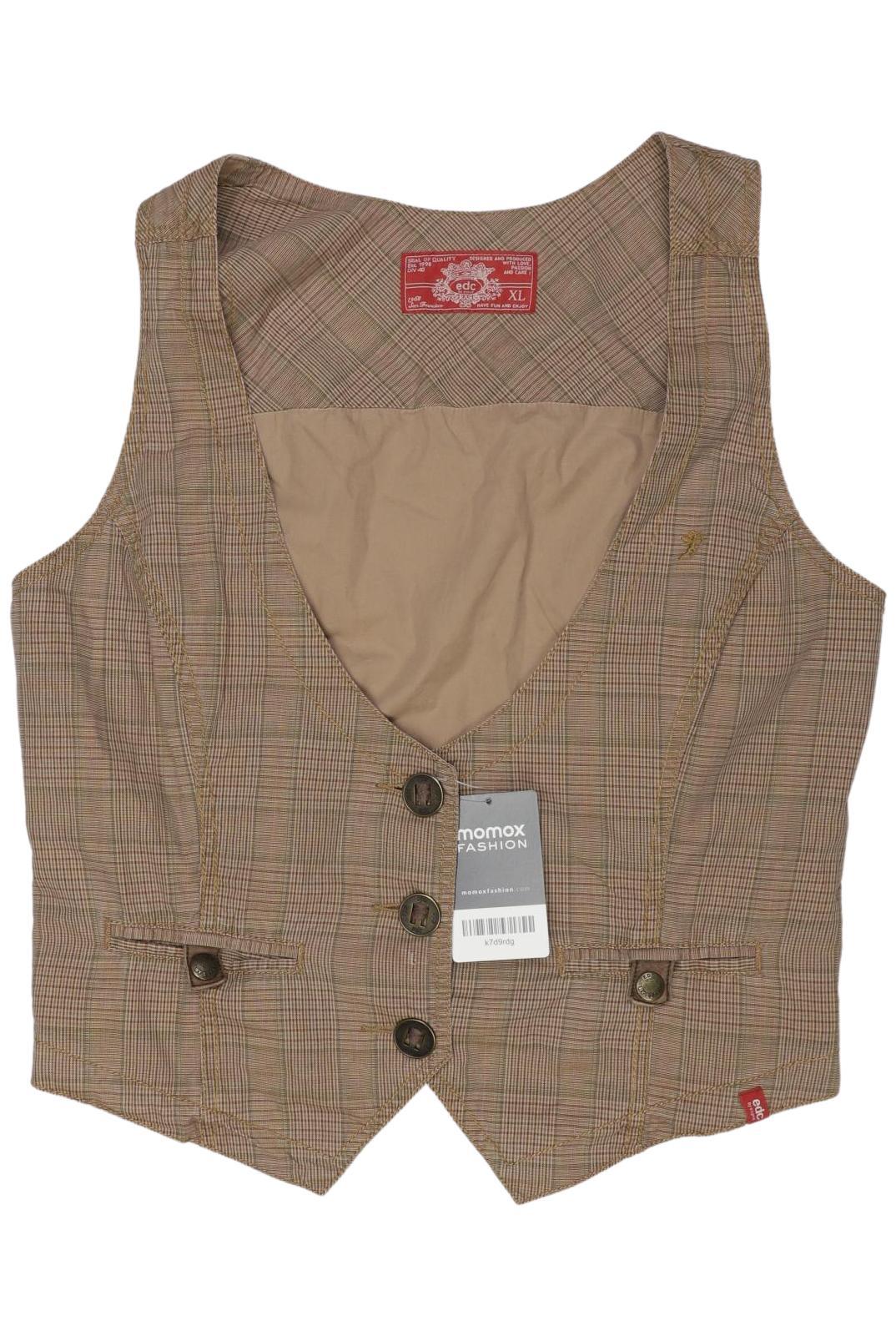 

edc by Esprit Damen Weste, braun, Gr. 44