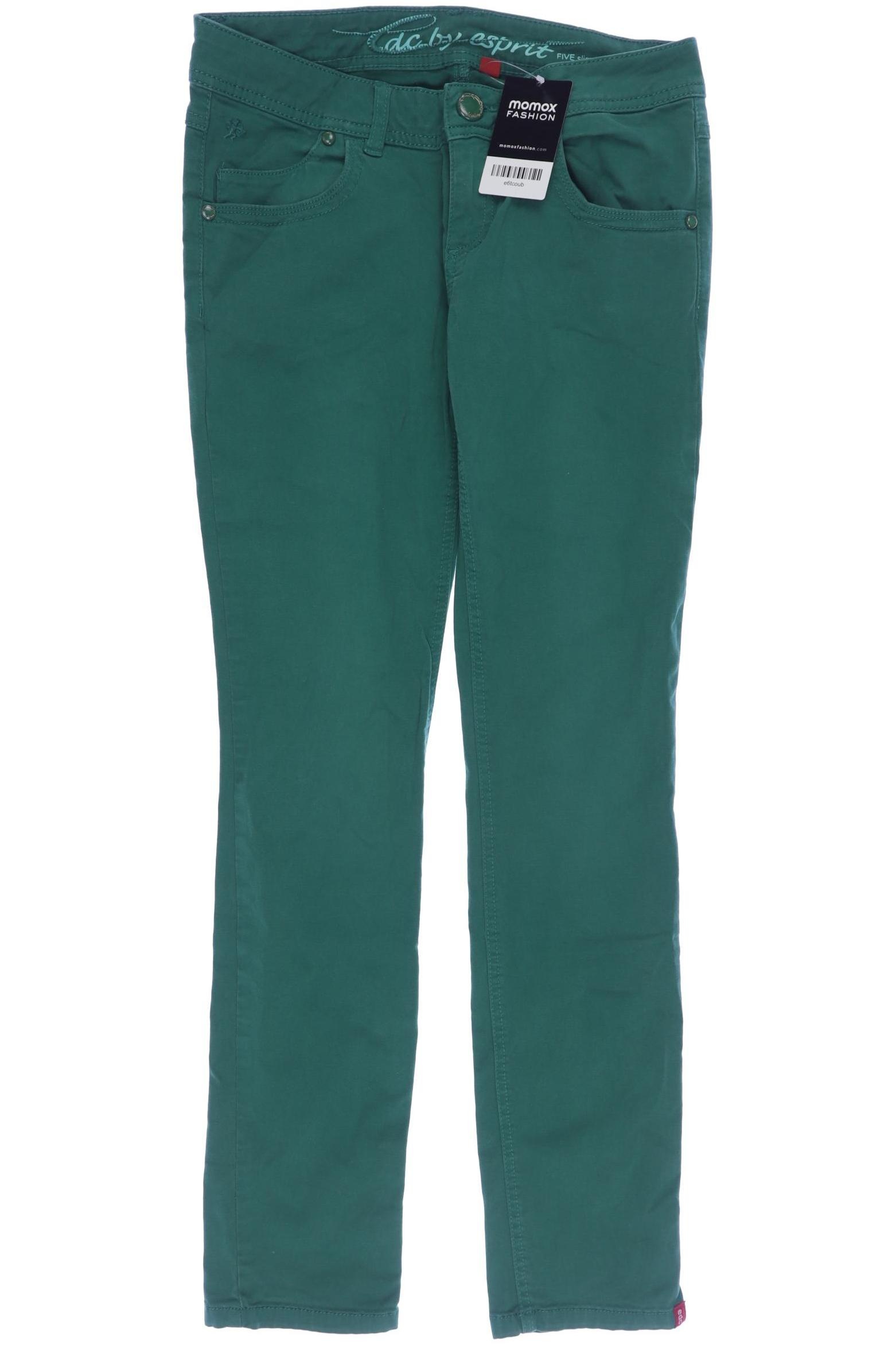 

edc by Esprit Damen Stoffhose, grün, Gr. 36