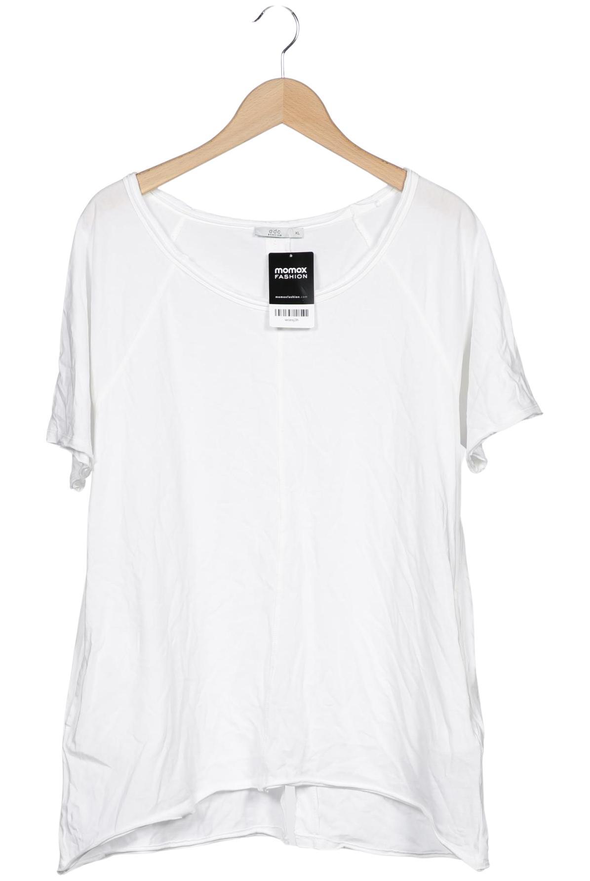 

edc by Esprit Damen T-Shirt, weiß, Gr. 44