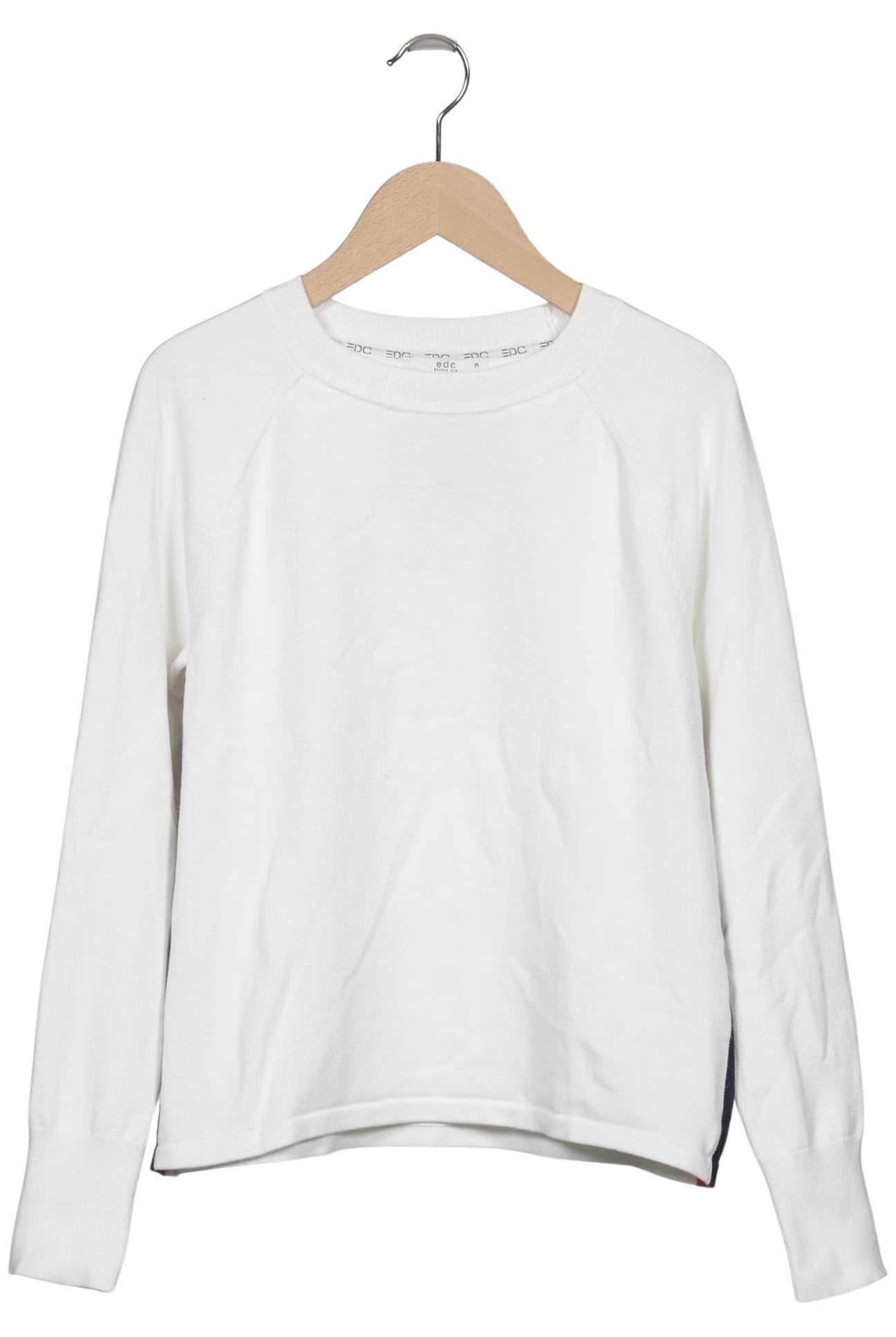 

edc by Esprit Damen Pullover, weiß, Gr. 38
