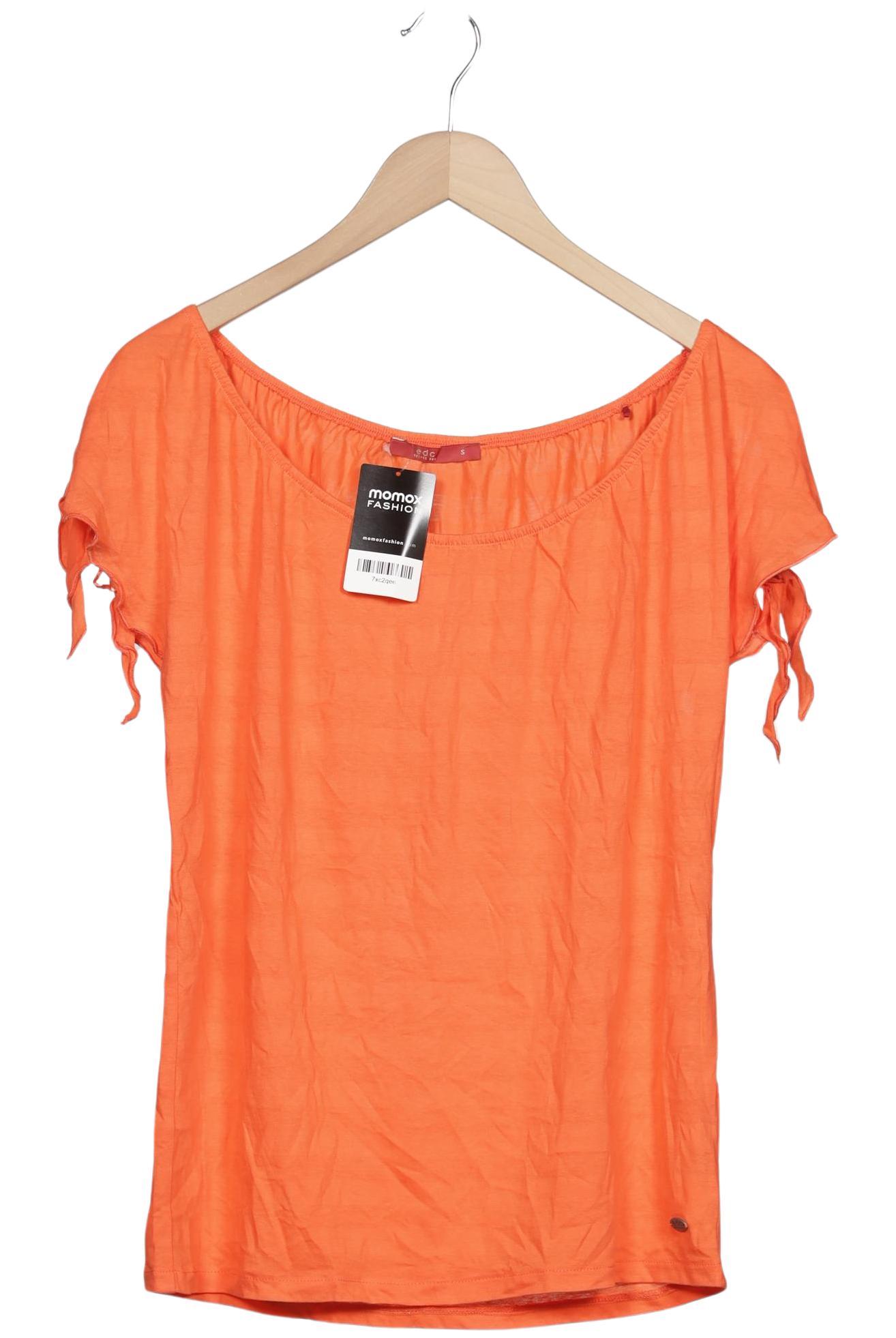 

edc by Esprit Damen T-Shirt, orange, Gr. 36