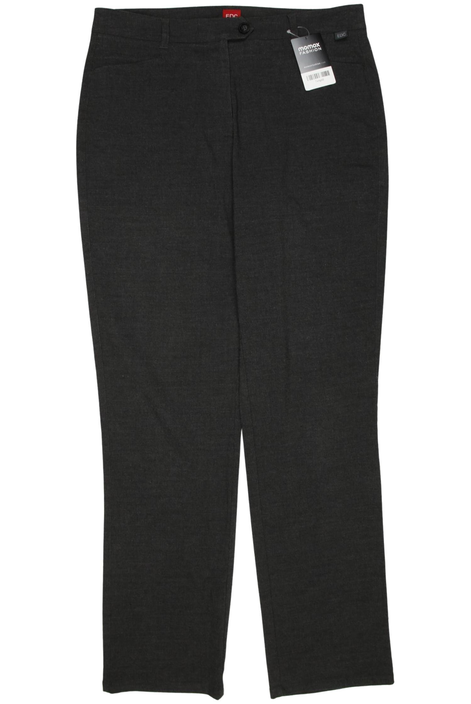 

edc by Esprit Damen Stoffhose, grau, Gr. 42