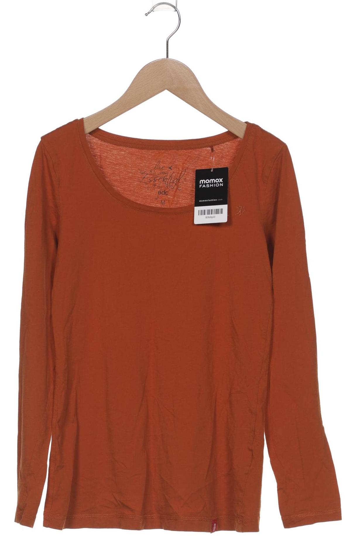 

edc by Esprit Damen Langarmshirt, braun, Gr. 38