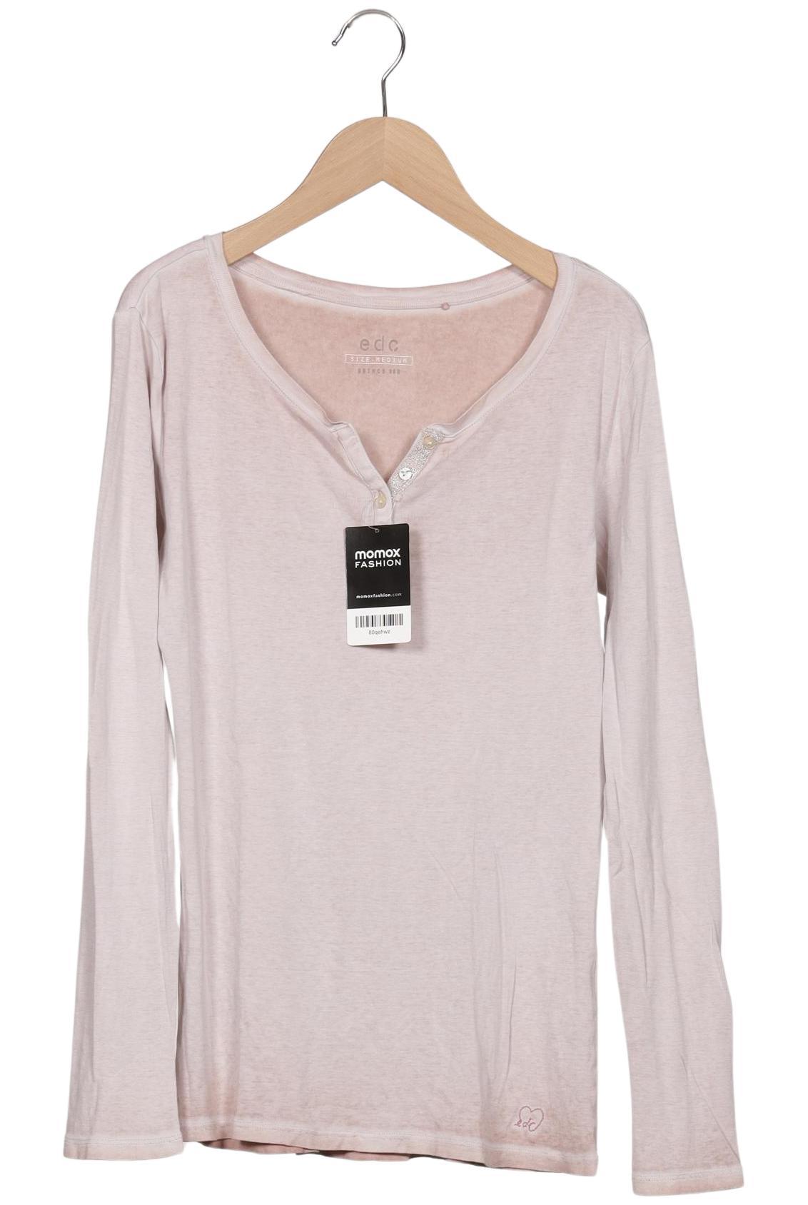 

edc by Esprit Damen Langarmshirt, pink, Gr. 38