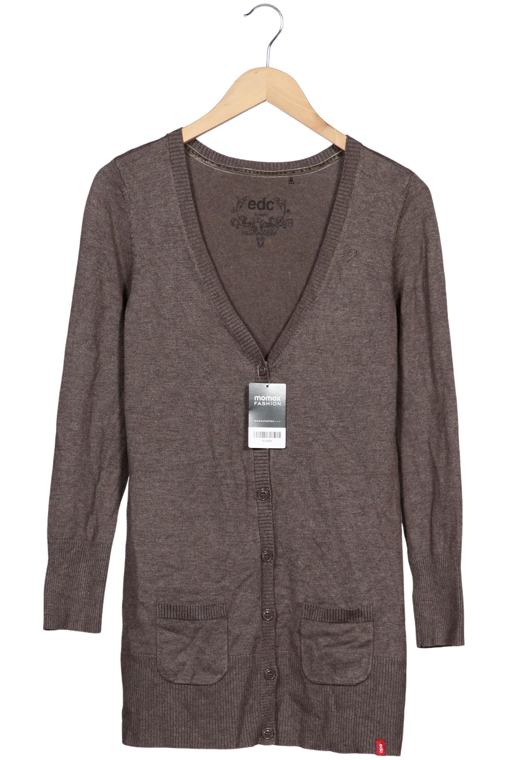 

edc by Esprit Damen Strickjacke, braun, Gr. 38