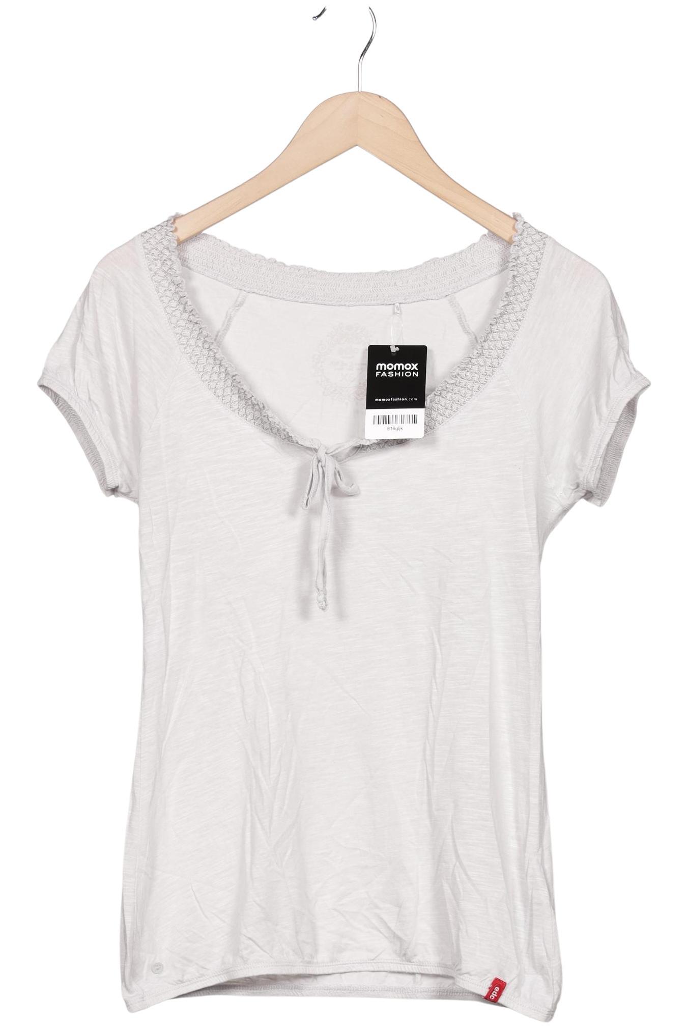 

edc by Esprit Damen T-Shirt, grau, Gr. 34