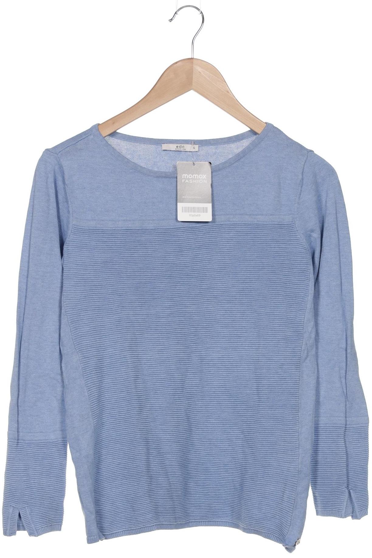 

edc by Esprit Damen Pullover, blau, Gr. 36