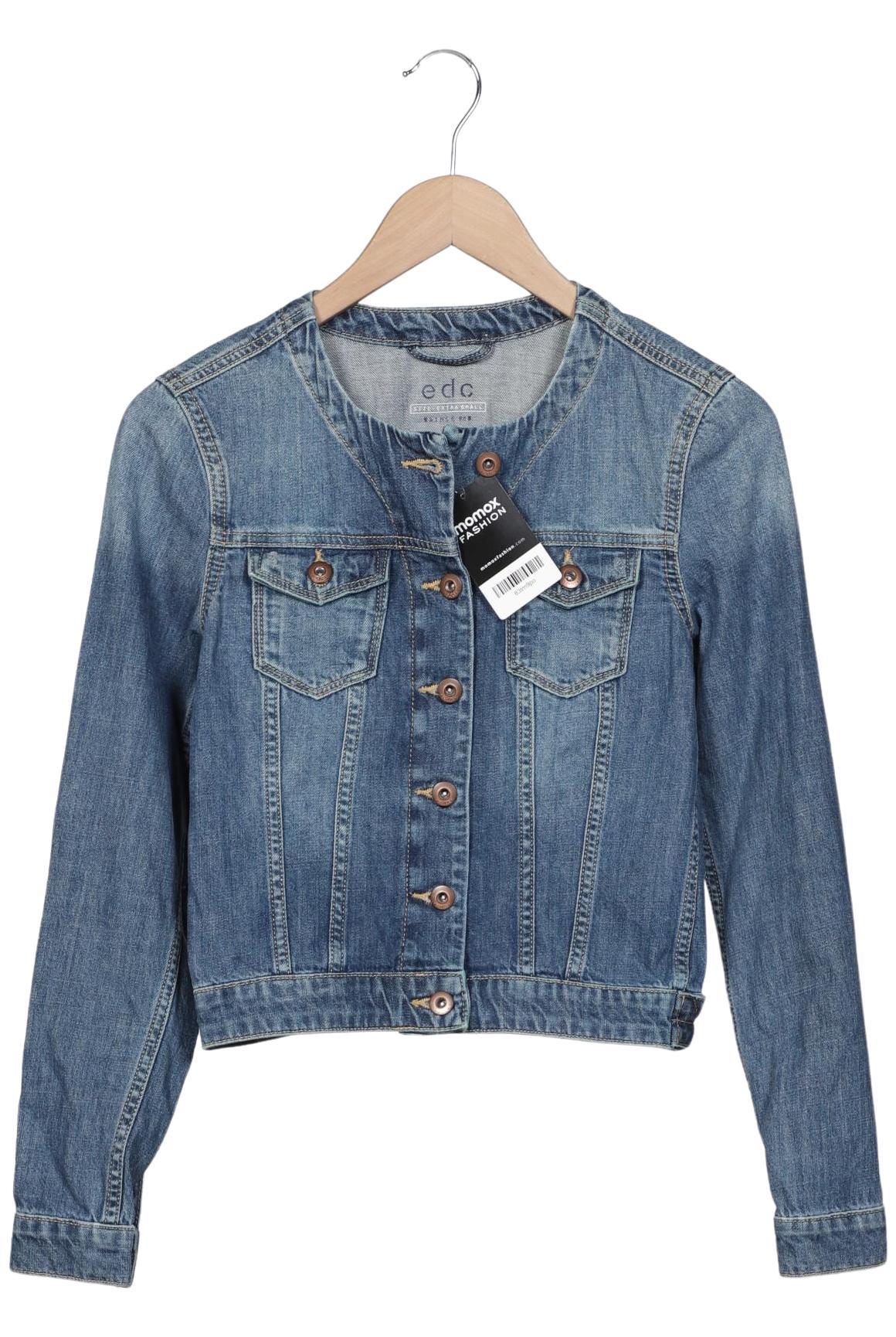 

edc by Esprit Damen Jacke, blau, Gr. 34