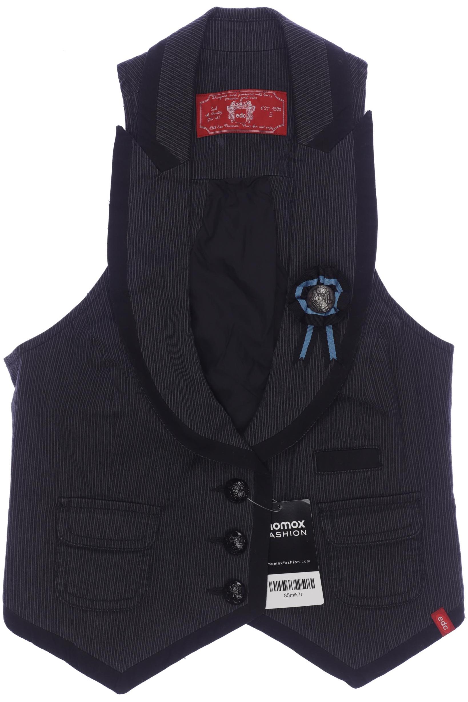 

edc by Esprit Damen Weste, schwarz, Gr. 36