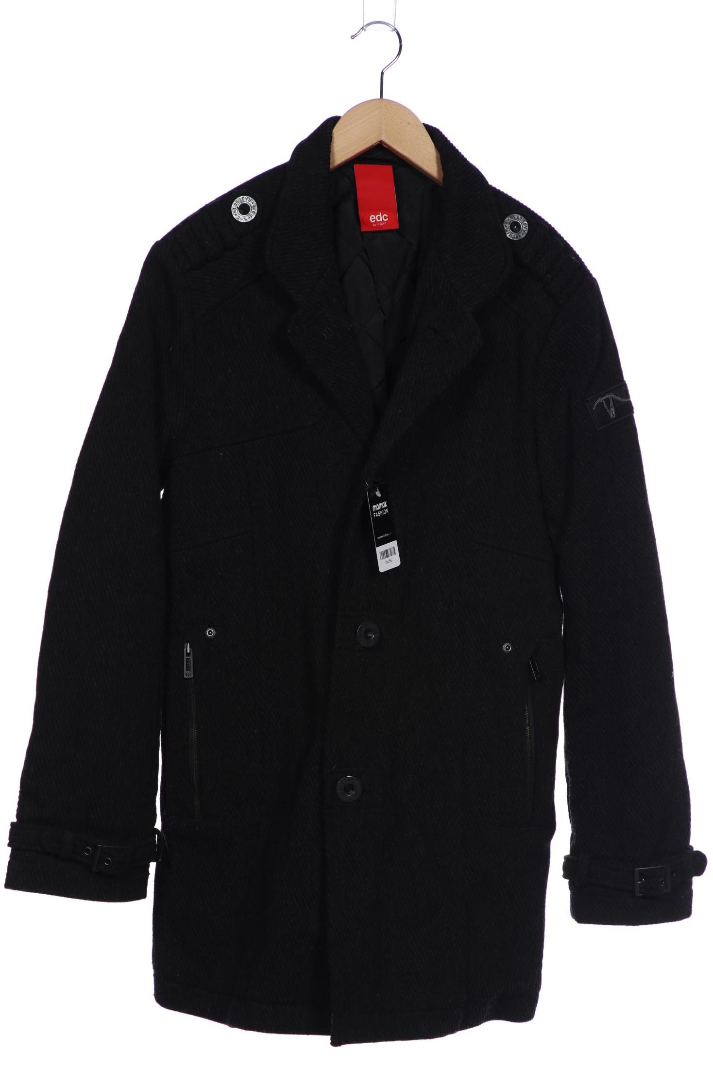 

edc by Esprit Herren Mantel, schwarz, Gr. 46