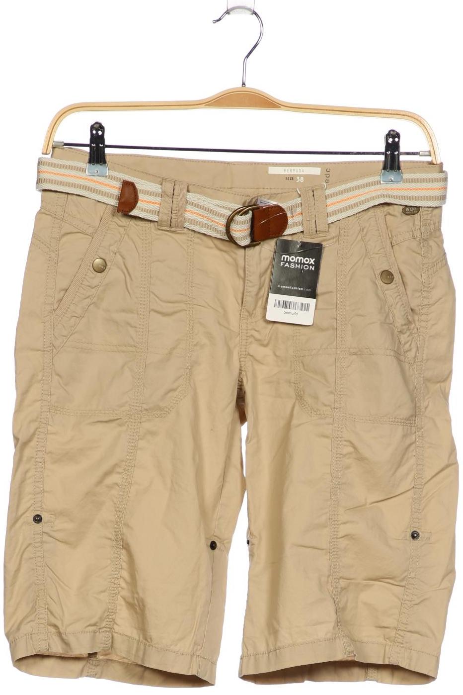 

edc by Esprit Damen Shorts, beige, Gr. 38