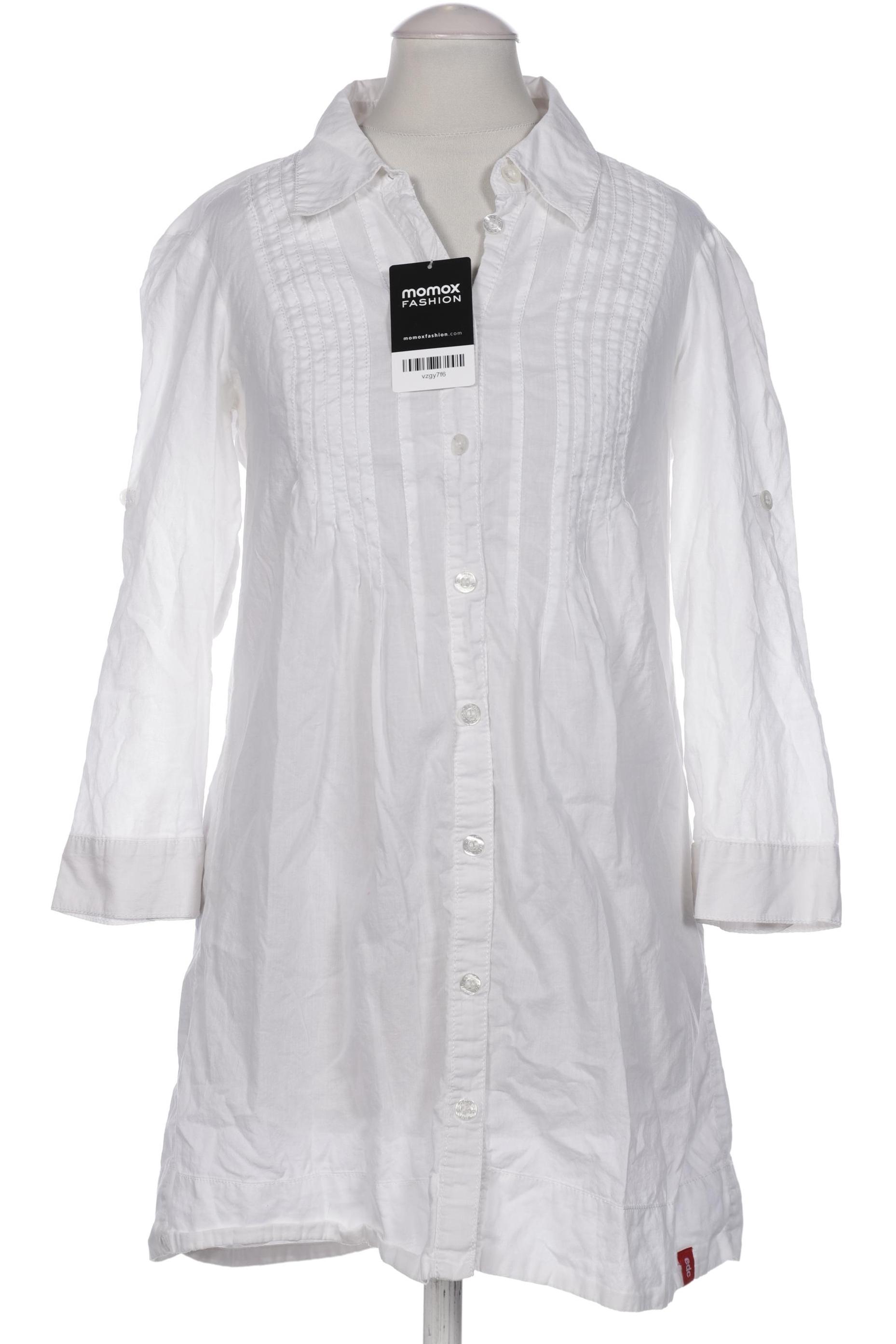 

edc by Esprit Damen Bluse, weiß, Gr. 34