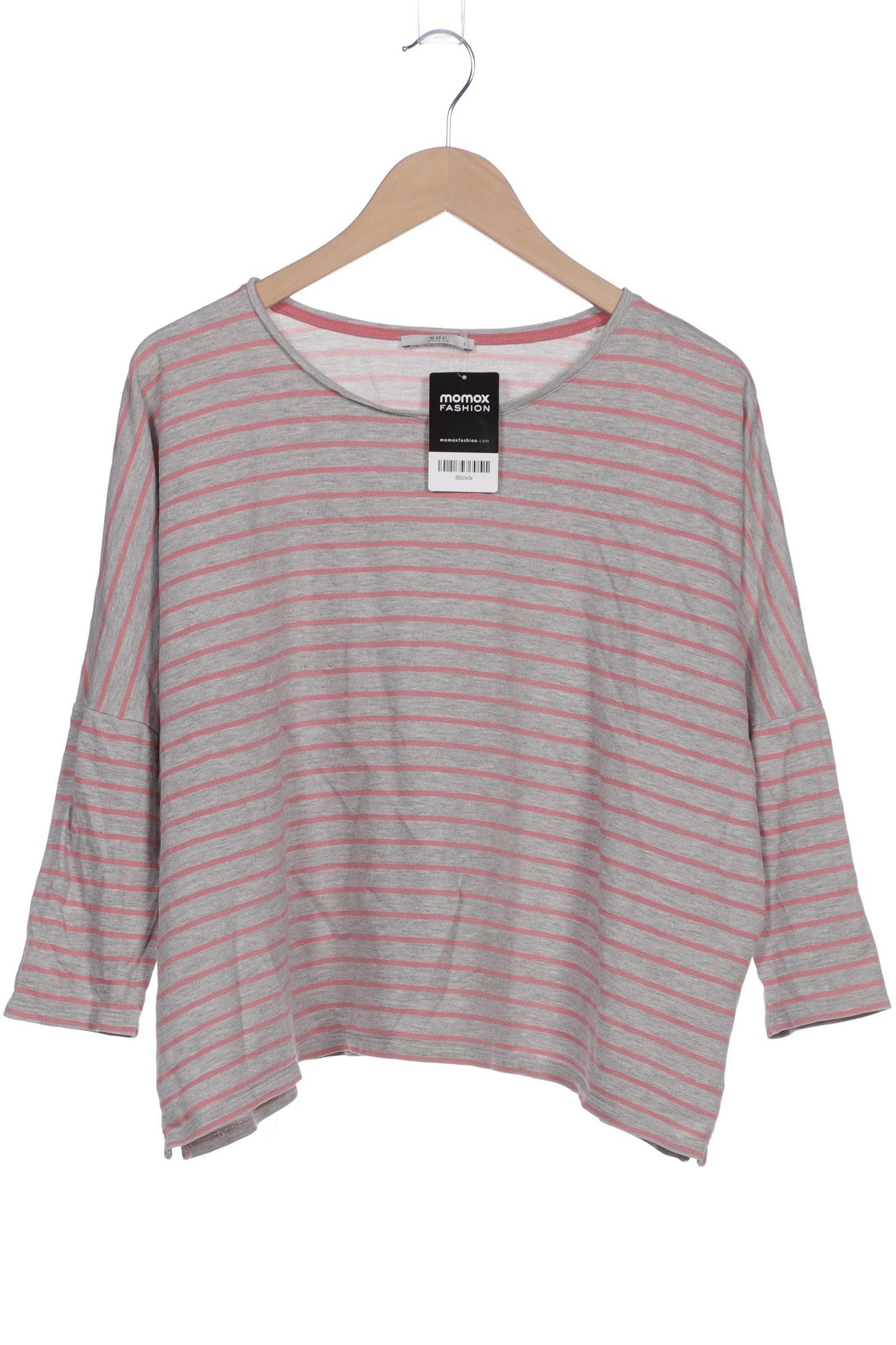 

edc by Esprit Damen Langarmshirt, grau, Gr. 42